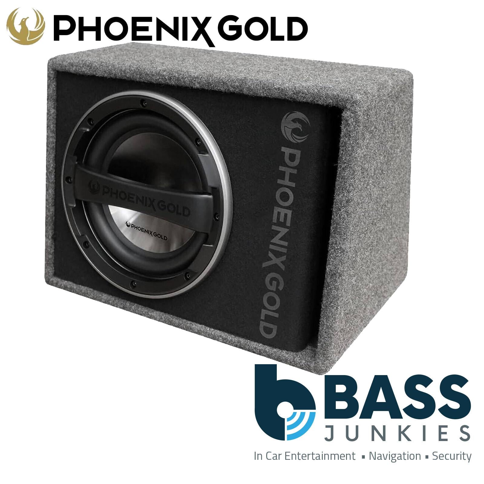 Phoenix Gold Z112AB - Z Series 12" 320 Watts Single Subwoofer Active Amplified Car Enclosure Box
