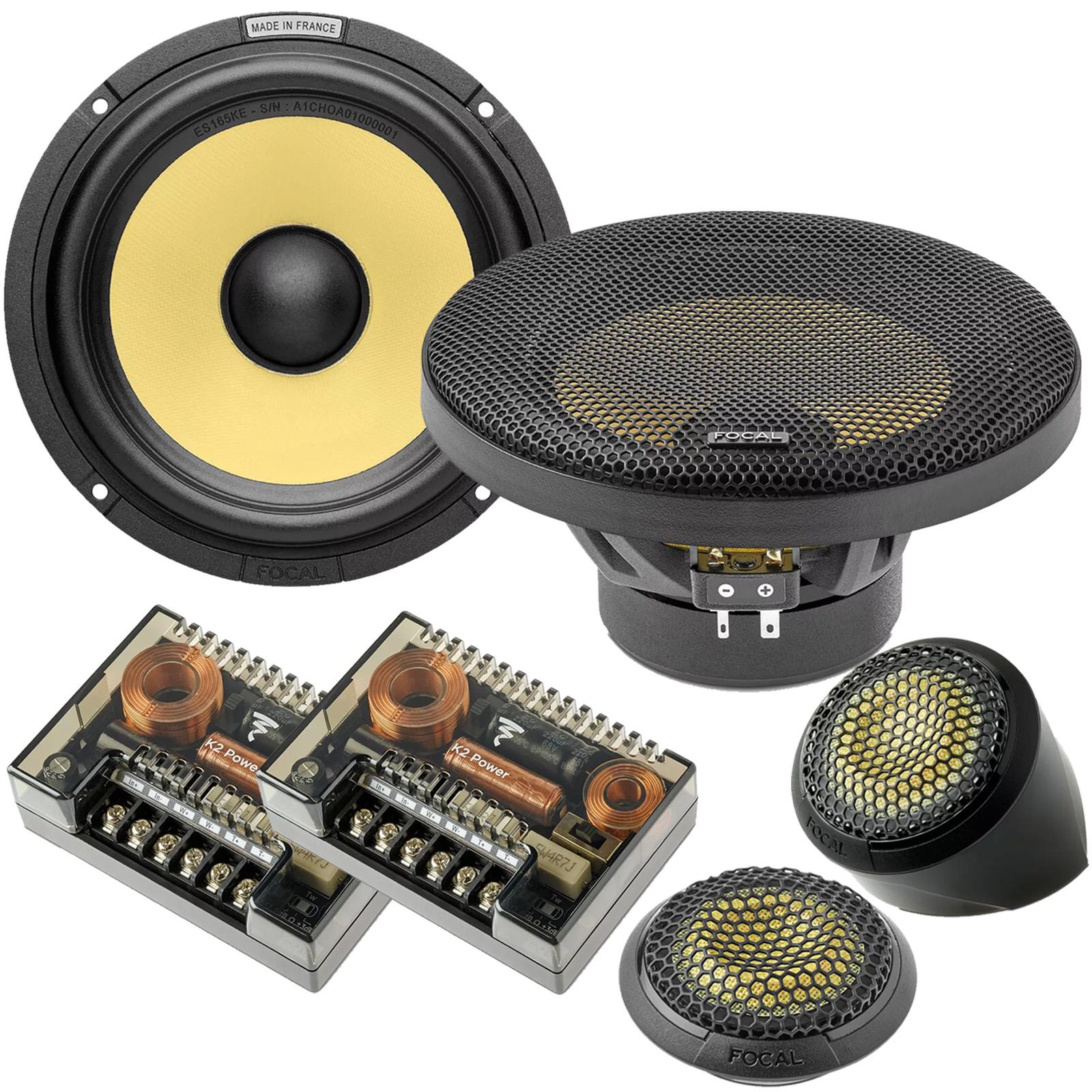 Focal ES165KE ELITE K2 6.5" 17cm 200 Watts Component Car Stereo Door Speakers