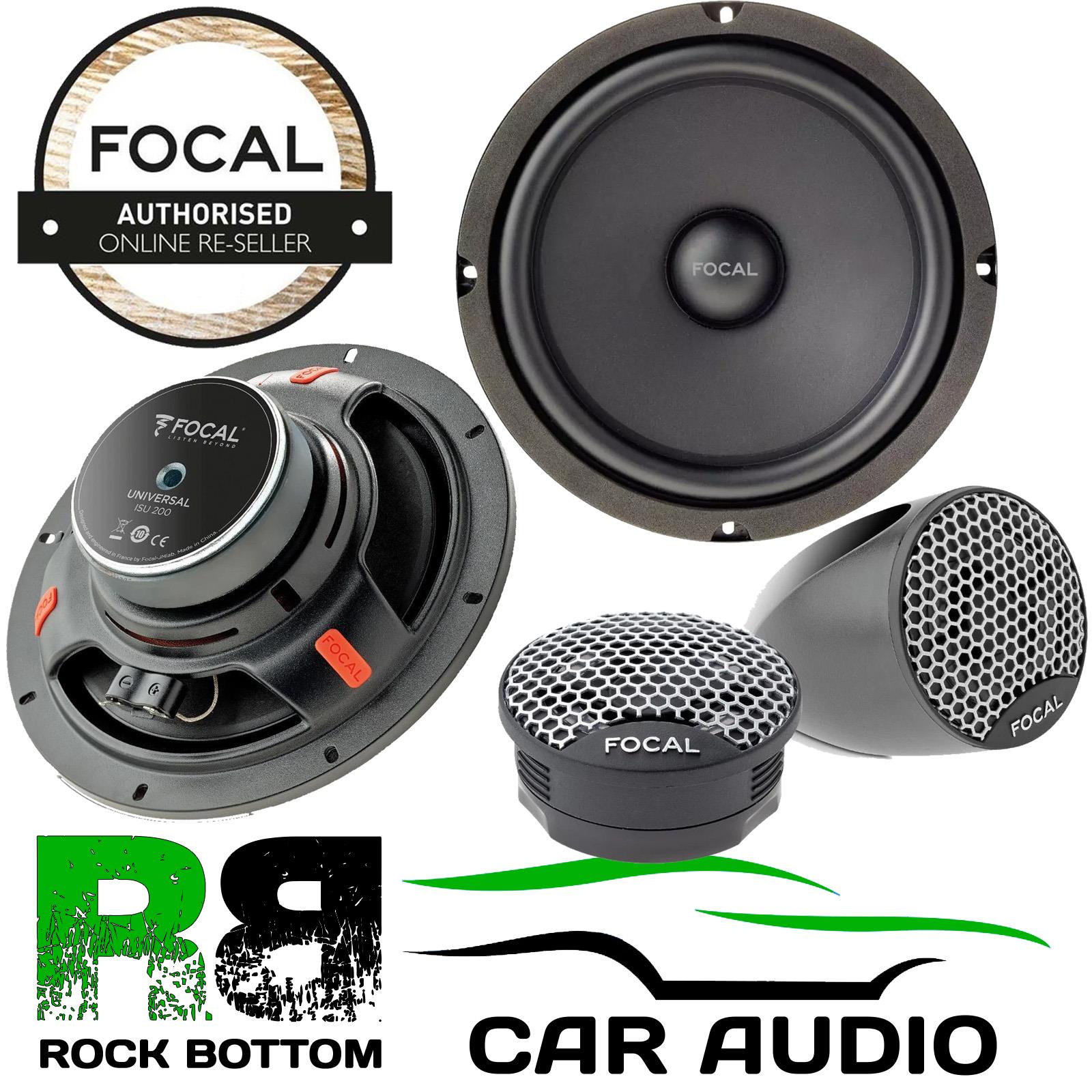 Focal ISU200 - 8" 20cm 2-Way 320 Watts Car Van Component Kit car Speakers Pair