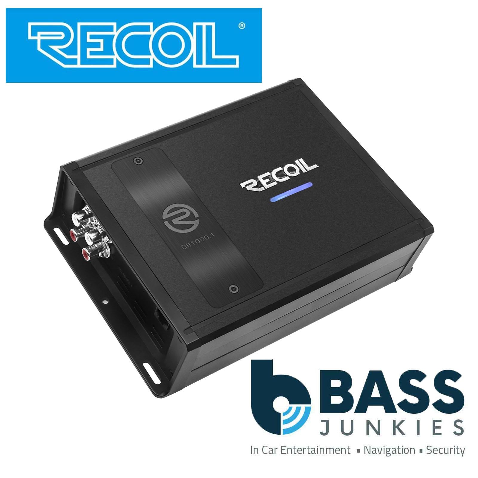 Recoil DII1000.1- 2000 Watts 2-4 Ohm Stable Class D Mono Car Audio Amp Amplifier