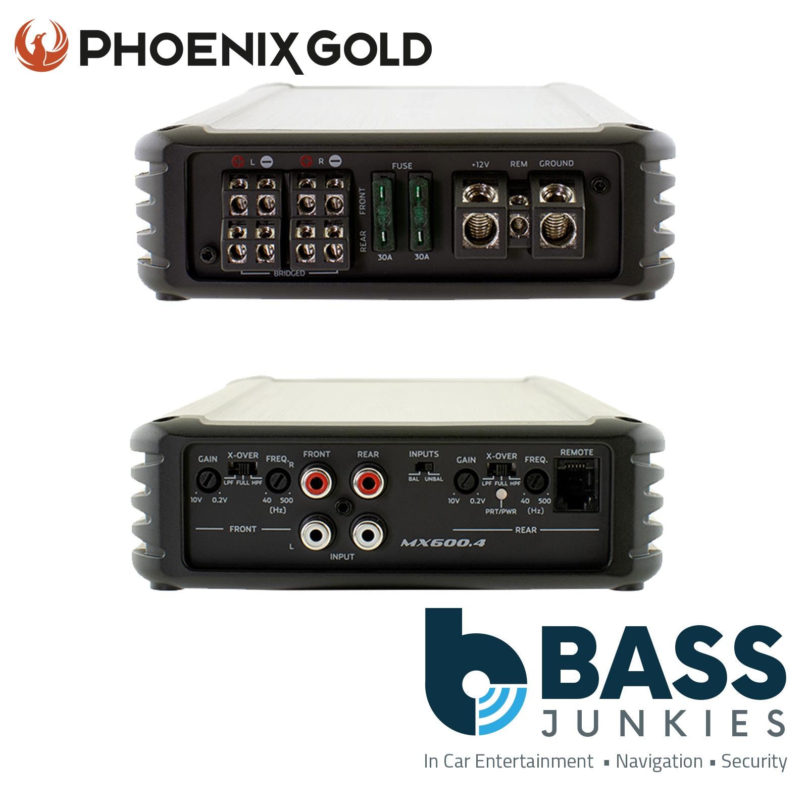 Phoenix Gold MX Series MX600.4 600 Watts 4 Channel Class D Car Amplifier