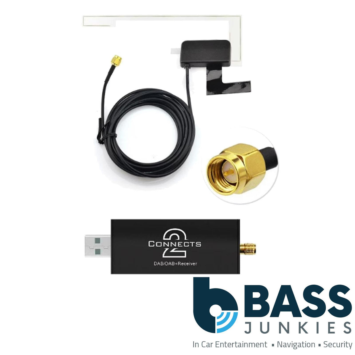 Connects2 CT9DAB - Add-on DAB Dongle For Stinger 1F209E Android Units