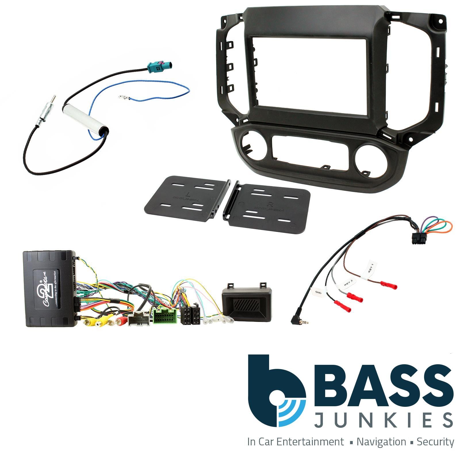 Connects2 CTKCV12 Chevrolet S-10 2016 On On Car Stereo Double Fascia Steering Wheel Interface Kit