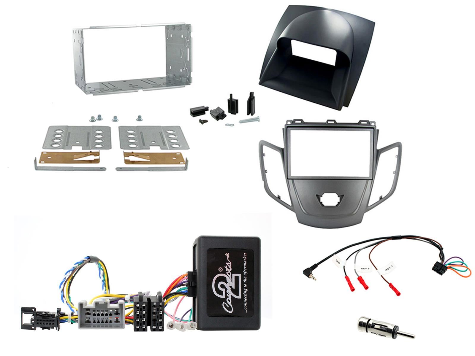 Connects2 CTKFD04 Ford Fiesta MK7 08-10 Graphite/Grey Facia Panel Steering Wheel Interface