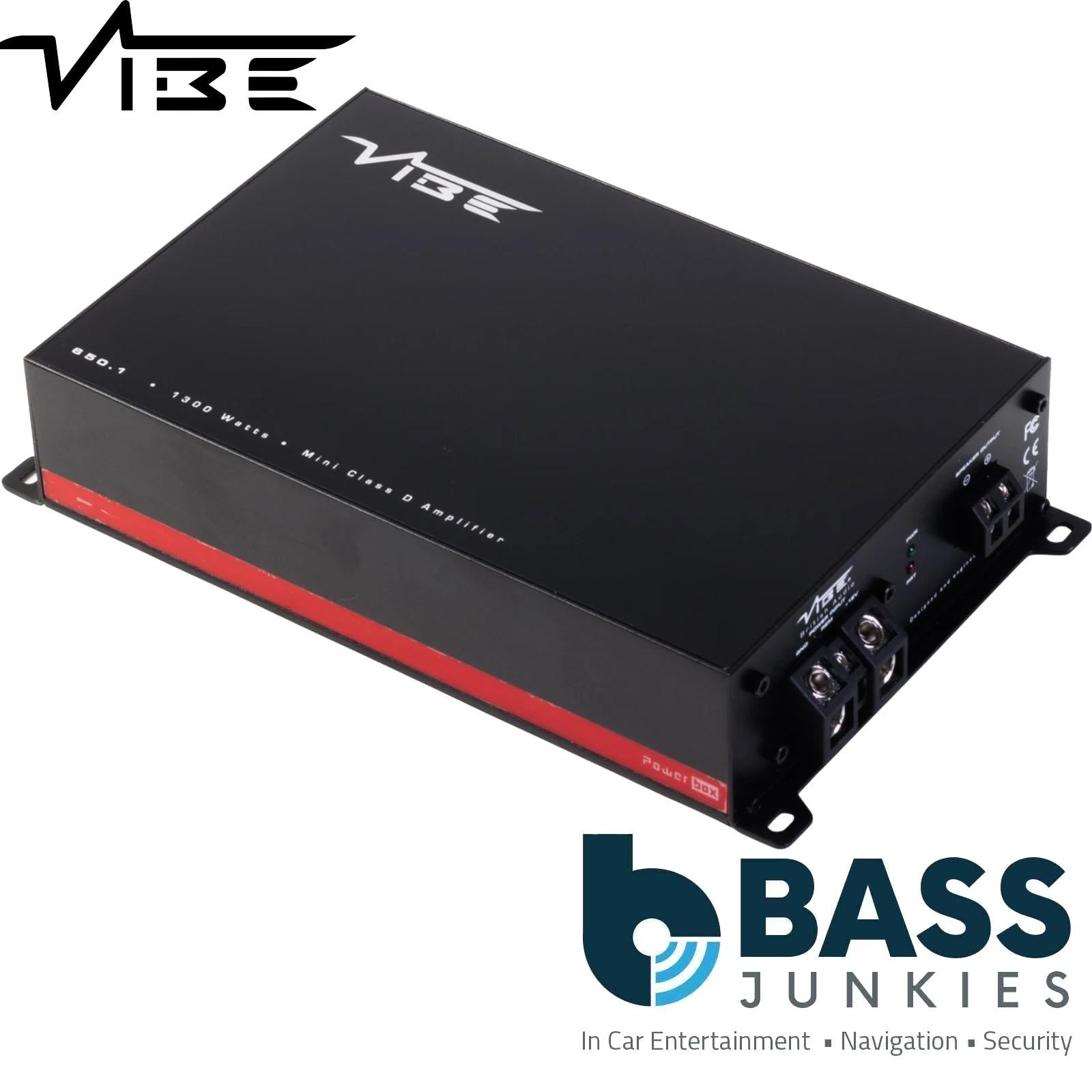 Vibe POWERBOX650.1M-V5 - 1300 Watts 300Hz Mono Bass Car Amplifier