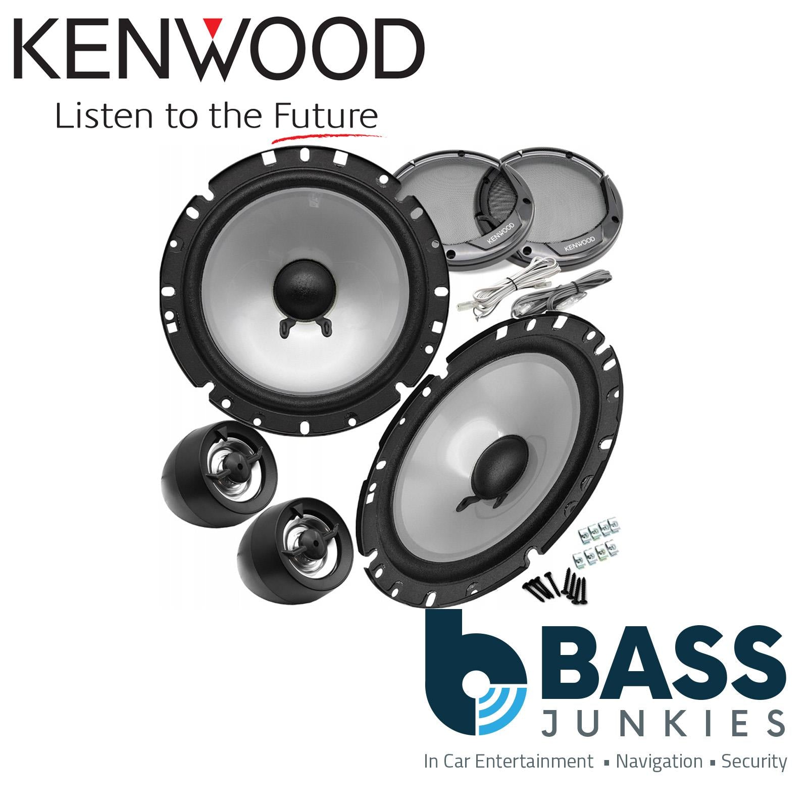 Kenwood KFC-E170P - 17 cm 6.5" 300 Watts 2 Way Component Car Van Door Speakers