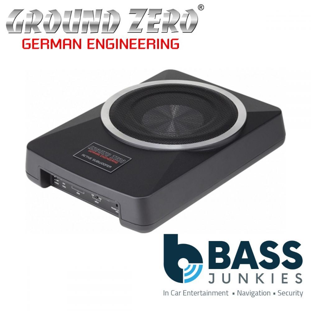 Ground Zero GZUB 800XACTII - Active Underseat 8" Inch 20cm 180 Watts Bass Enclosure Car Subwoofer