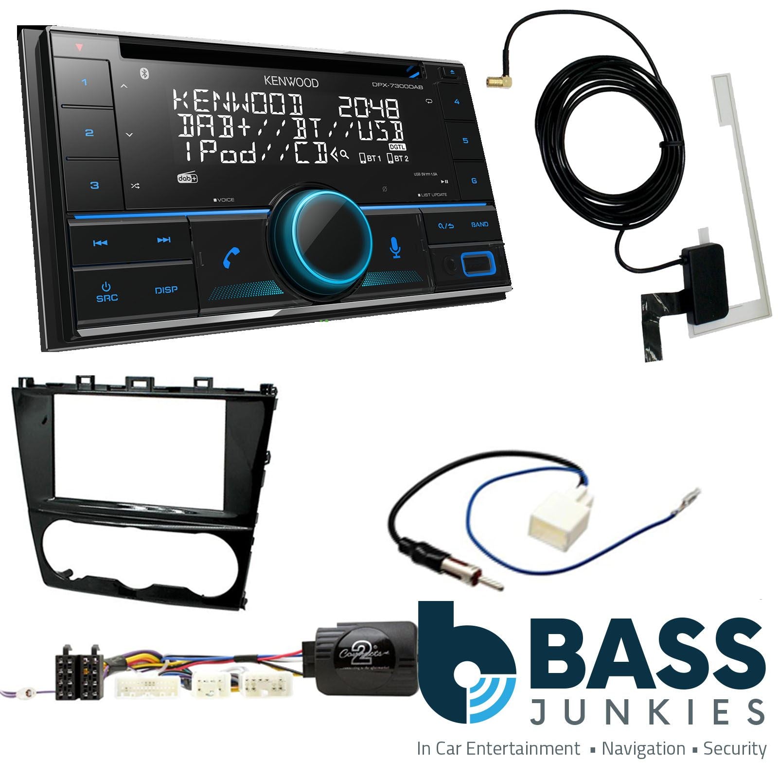 Kenwood DPX-7300DAB + CTK Fitting Kit fits Subaru Impreza 2011-16