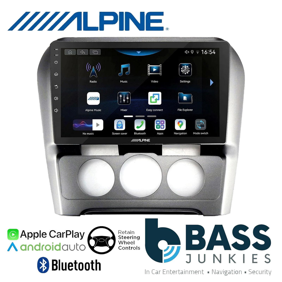 Alpine 9" CarPlay Android Car Stereo Kit For Citroen C4 CQUATRE Manual AC 15-18