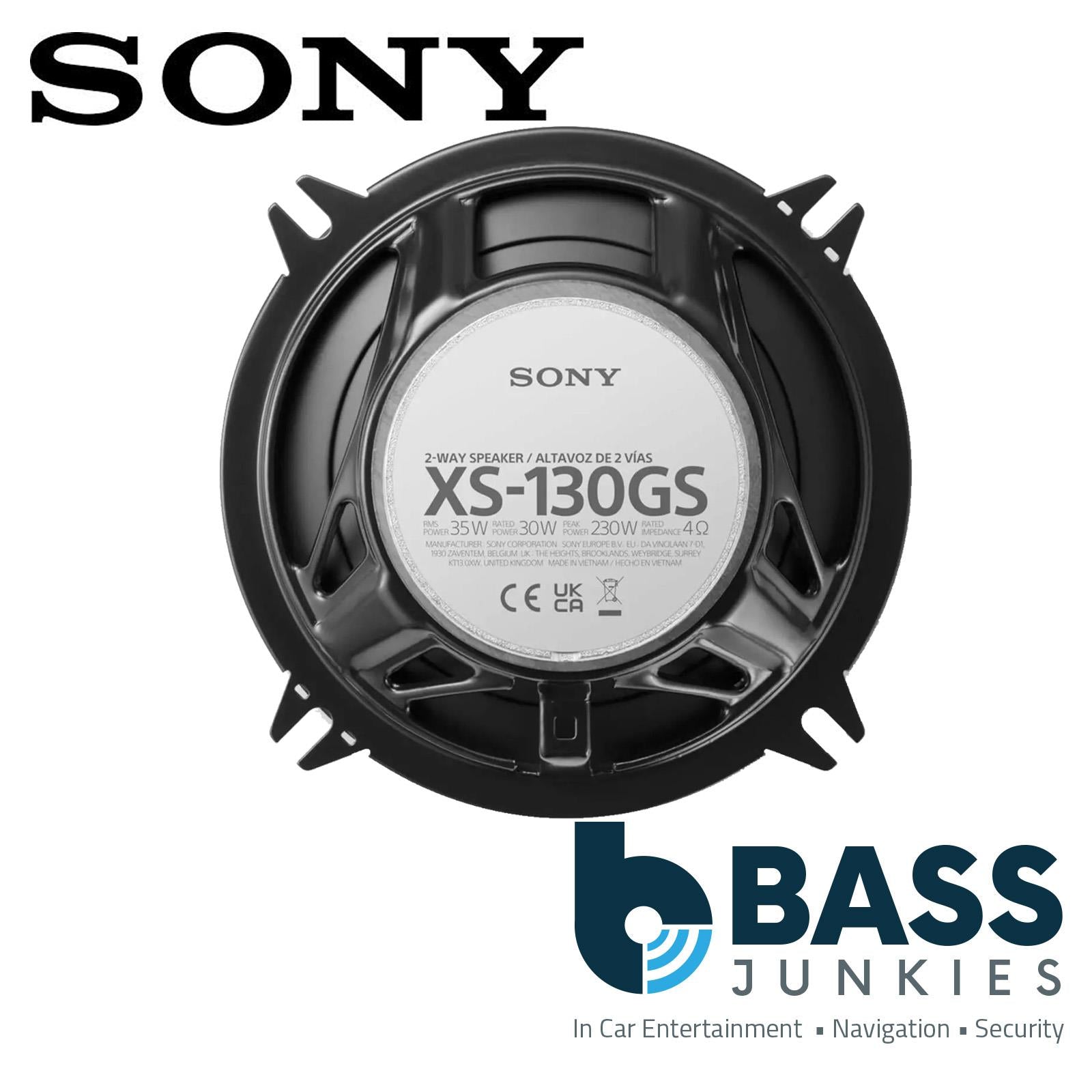 Sony XS-130GS - GS Series 460 Watts 5.25 Inch 2 Way Coaxial Car Door Speakers