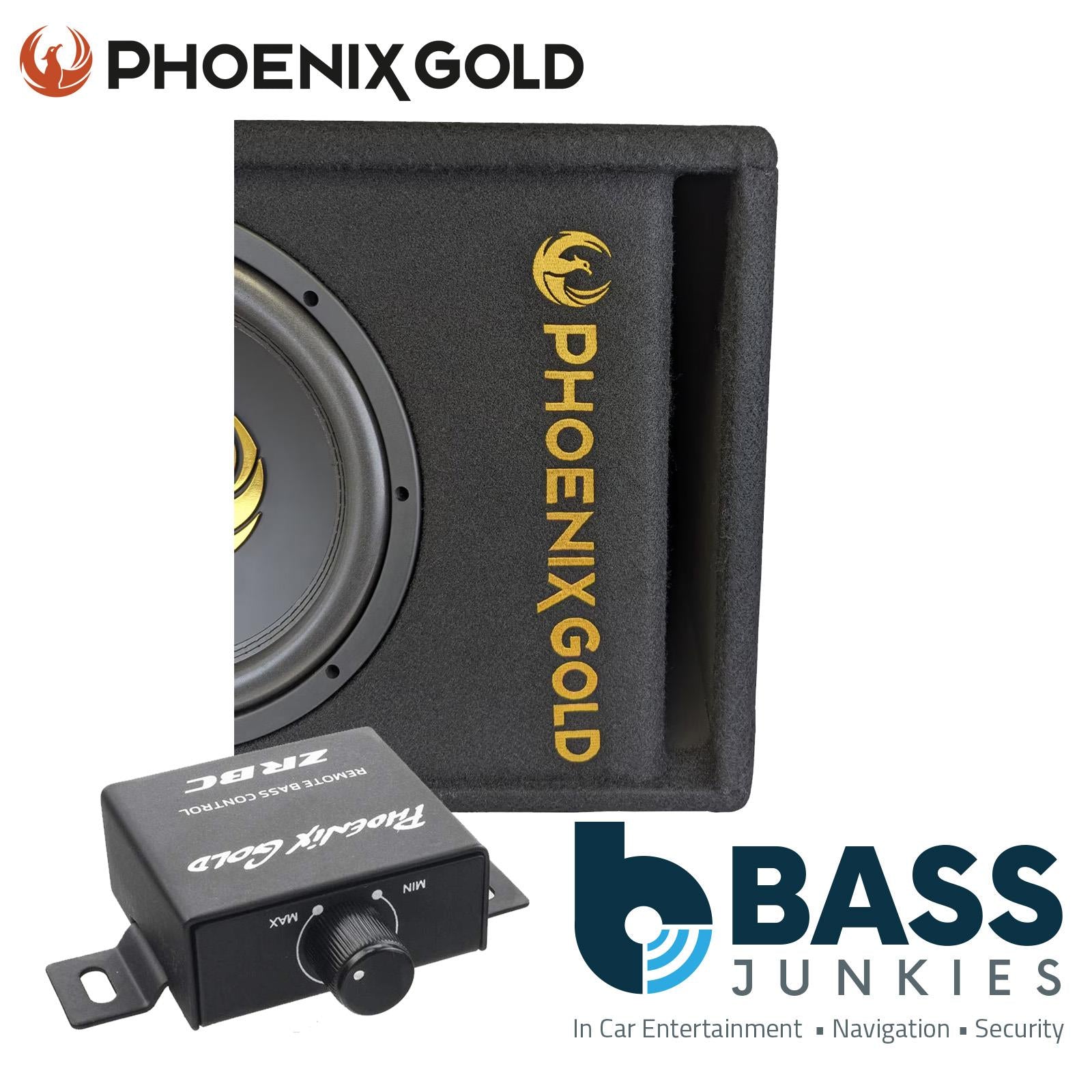 Phoenix Gold Z12AB 12" 1000 Watts Amplified Active Car Subwoofer Amp Bass Box