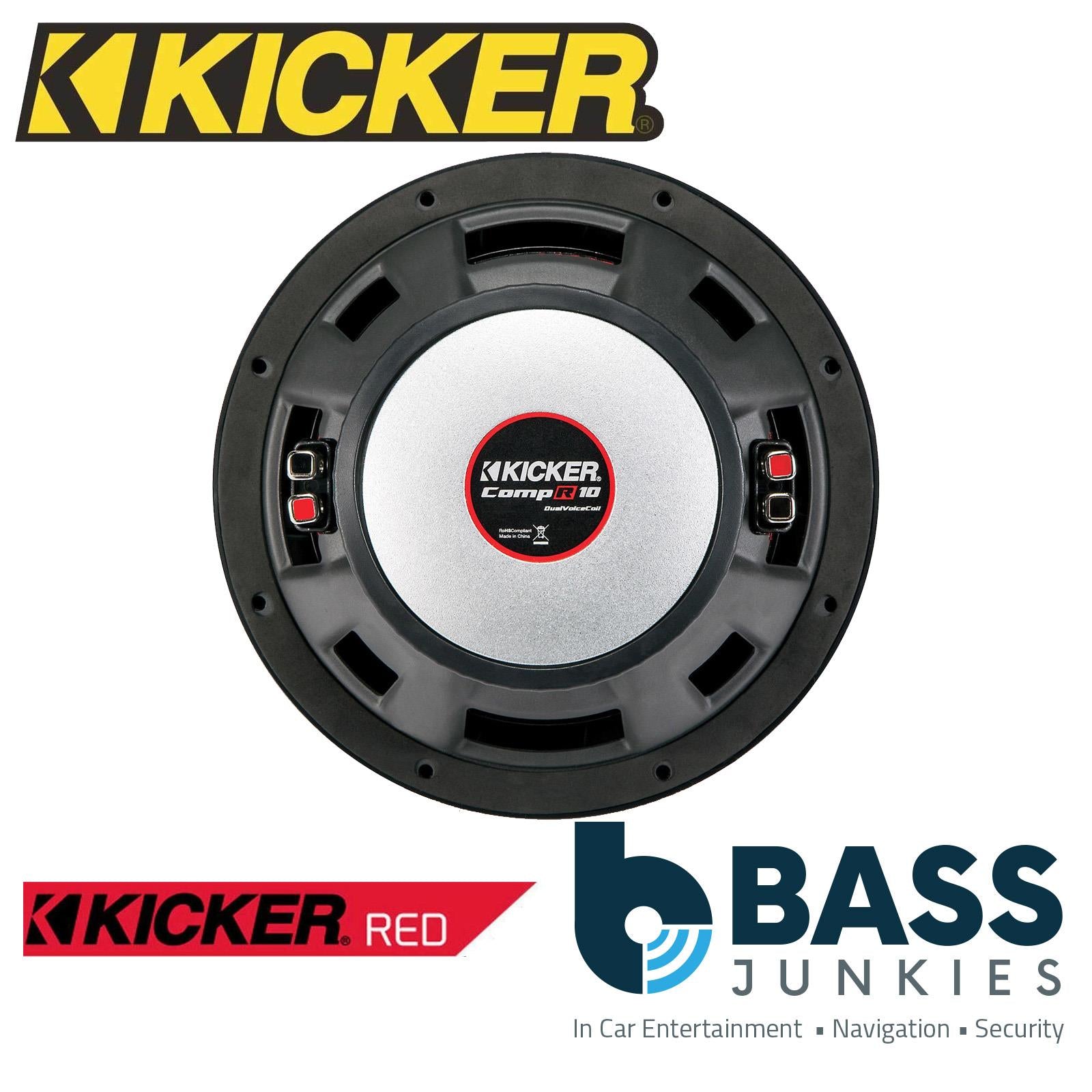 Kicker CWR104 - CompR 10" 25cm 800 Watts 4 ohm Dual Voice Coil DVC Car Subwoofer