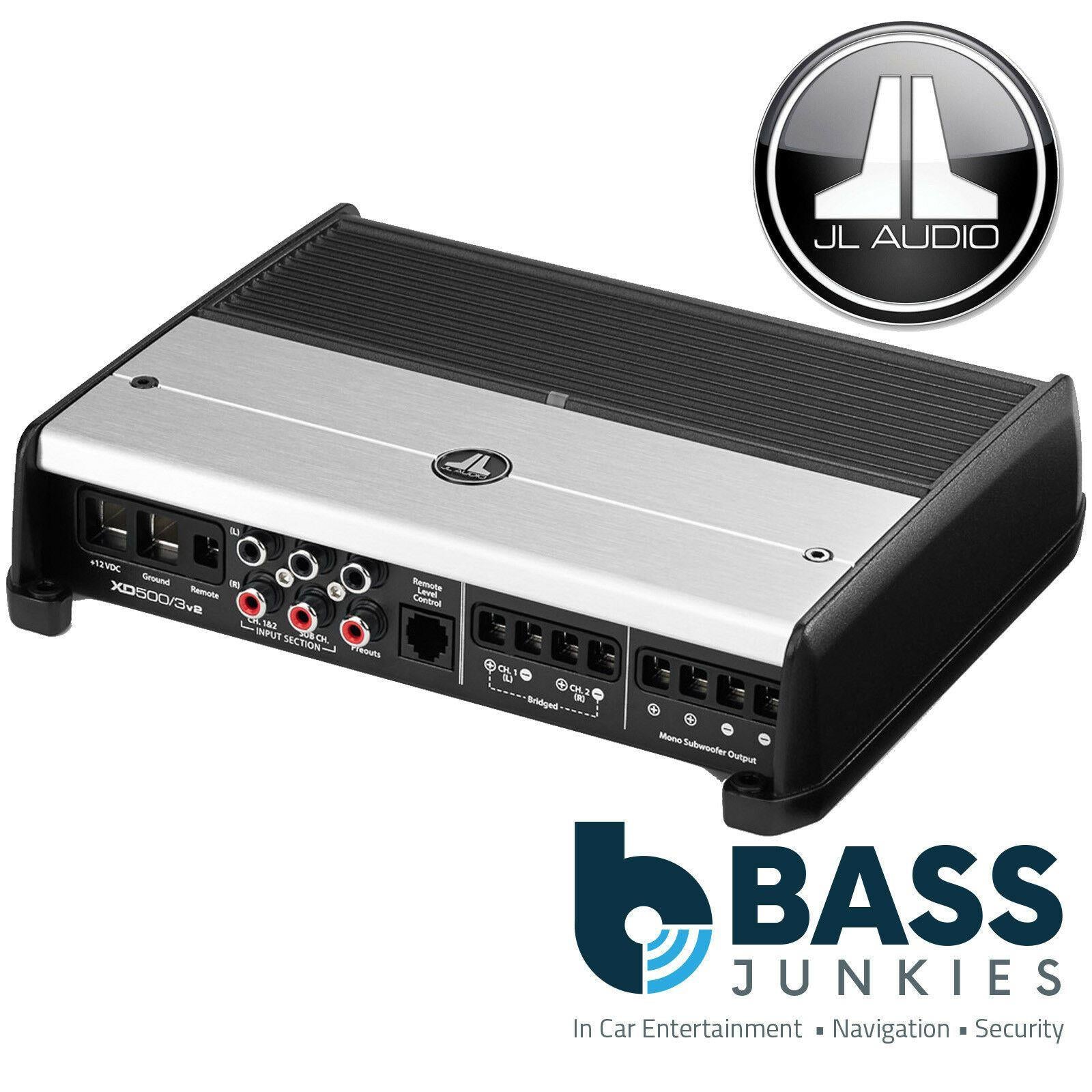JL Audio XD500/3V2 - XDv2 500 Watts 3 Channel Class D Full Range Car Amp Amplifier