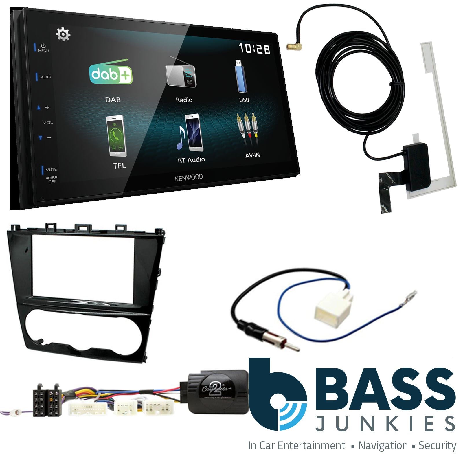 Kenwood DMX-125DAB + CTK Fitting Kit fits Subaru Impreza 2011-16