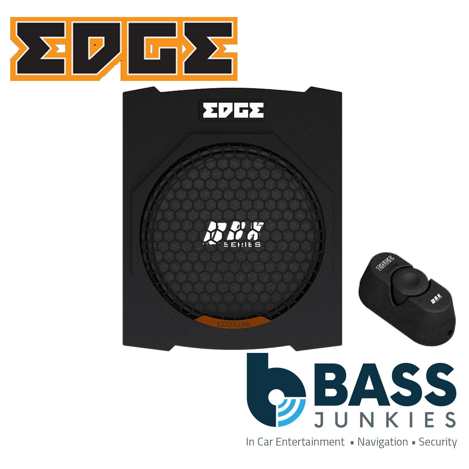 Edge EDBX10A-E0 - 360 Watts 10" Slim Underseat Active Subwoofer Car Bass Box