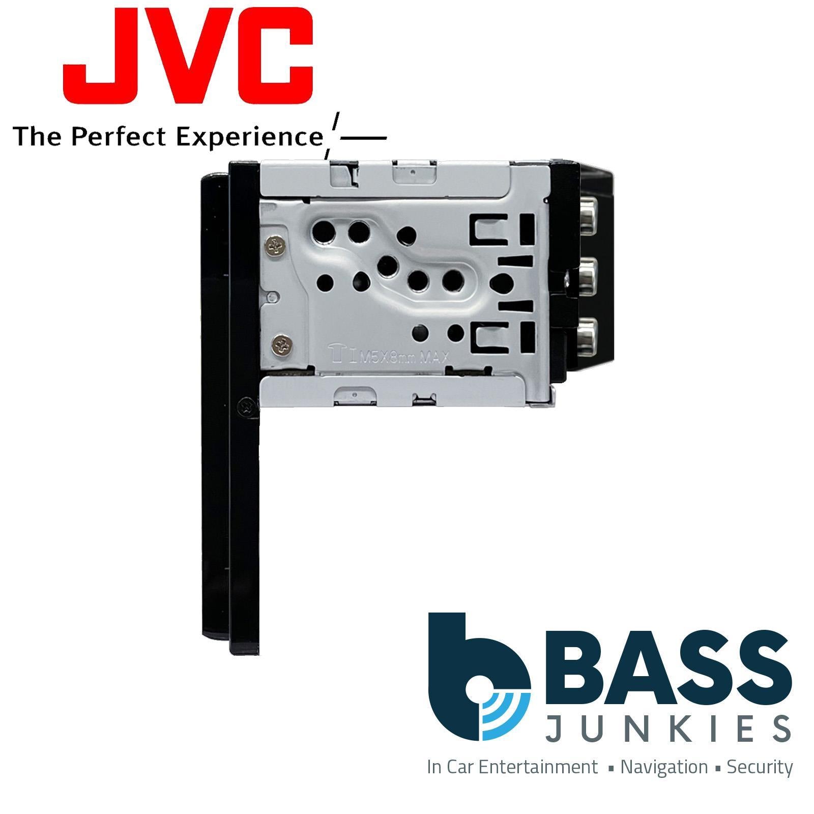 JVC KW-M593BT - 6.8" Bluetooth Wired CarPlay Android Mirroring Radio Car Stereo