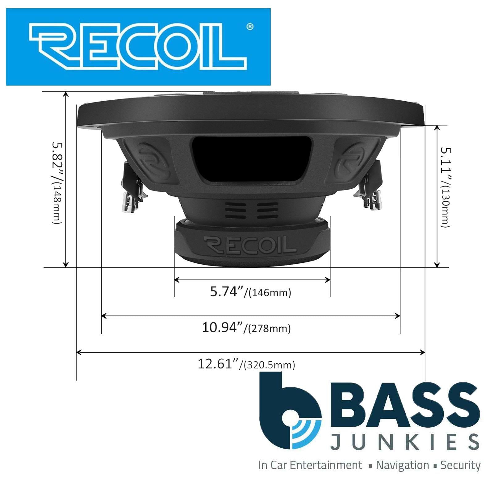 Recoil RW12D4 - 600 Watts 12" Inch 30cm Dual Voice Coil 4-Ohm Car Sub Subwoofer