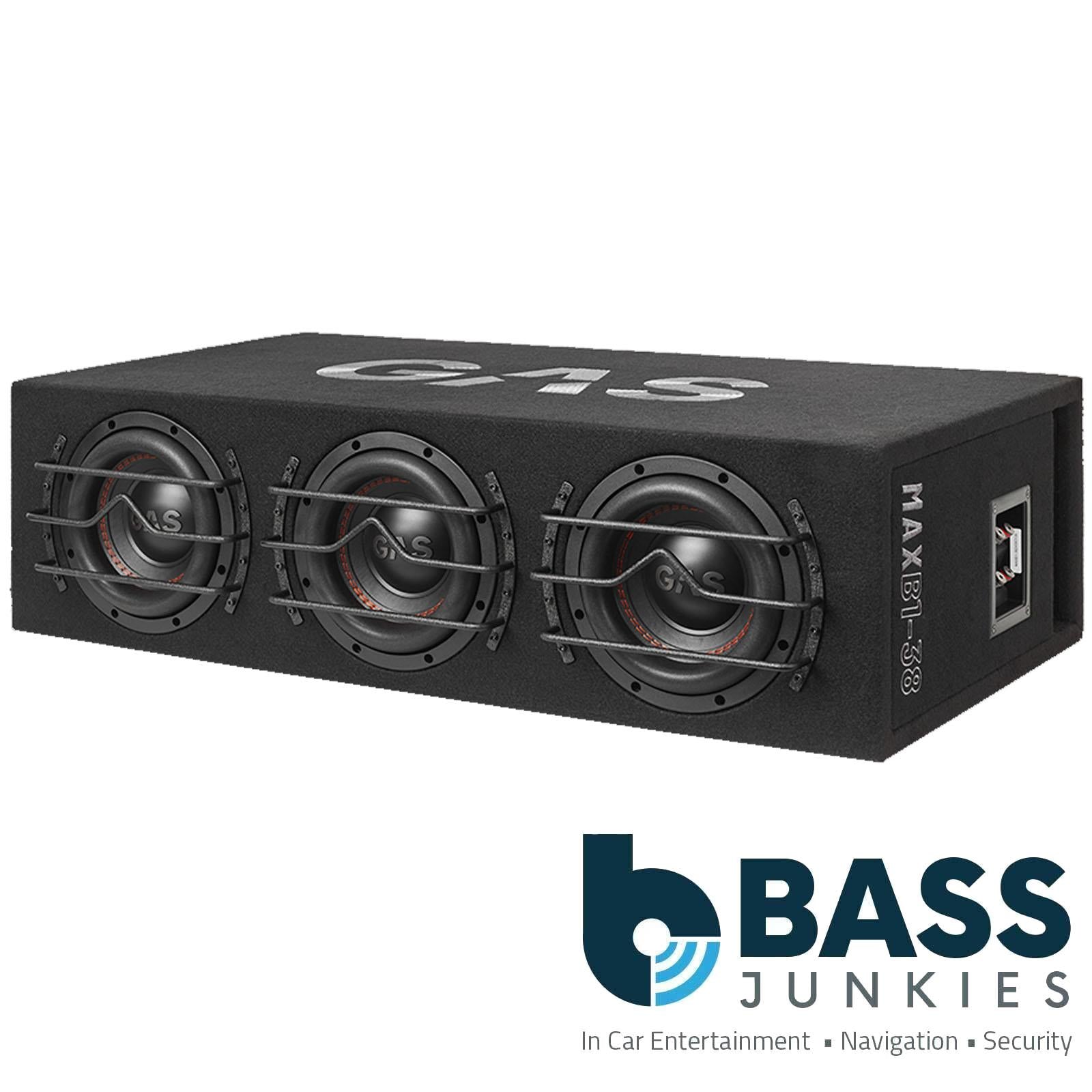 Gas MAX B1-38 - 3000 Watts 8 Inch 20cm Triple Vented Enclosure Car Subwoofer