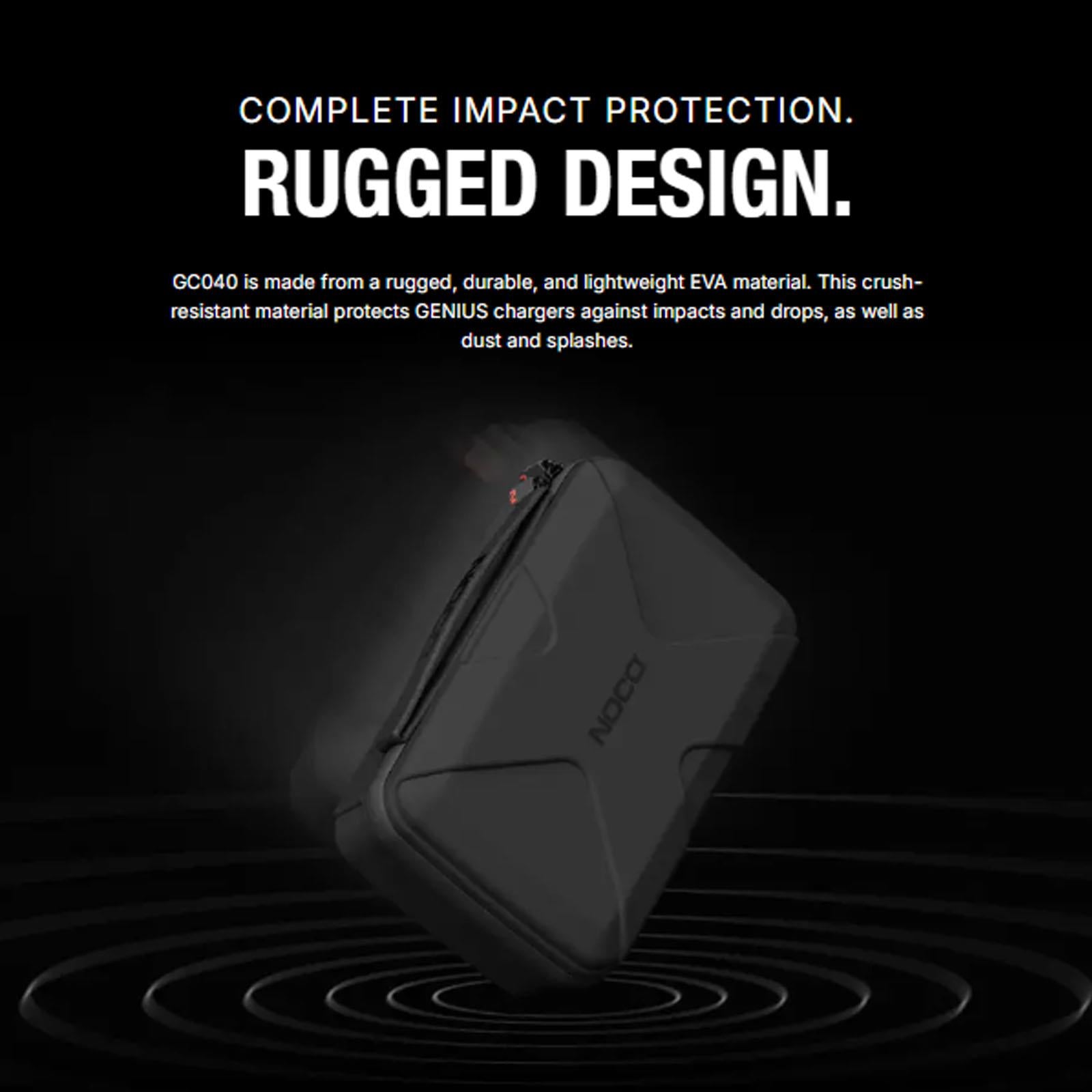 NOCO GC040 - EVA Protective Carry Case for GENIUS1 GENIUS2 GENIUS5 GENIUS10