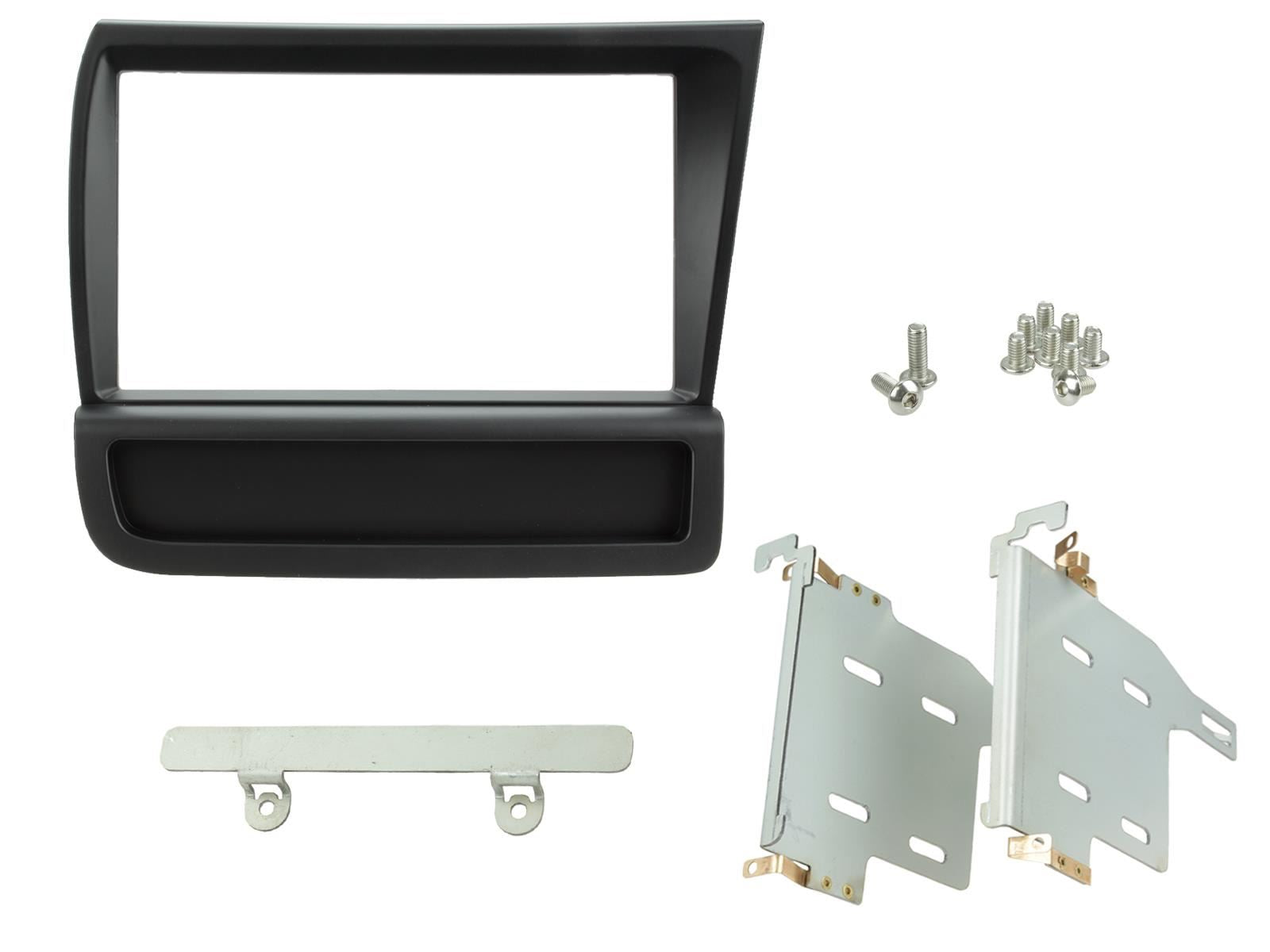 Double Din Stereo Fitting Kit + Steering Wheel Stalk Controls to fit Audi R8 2007-15