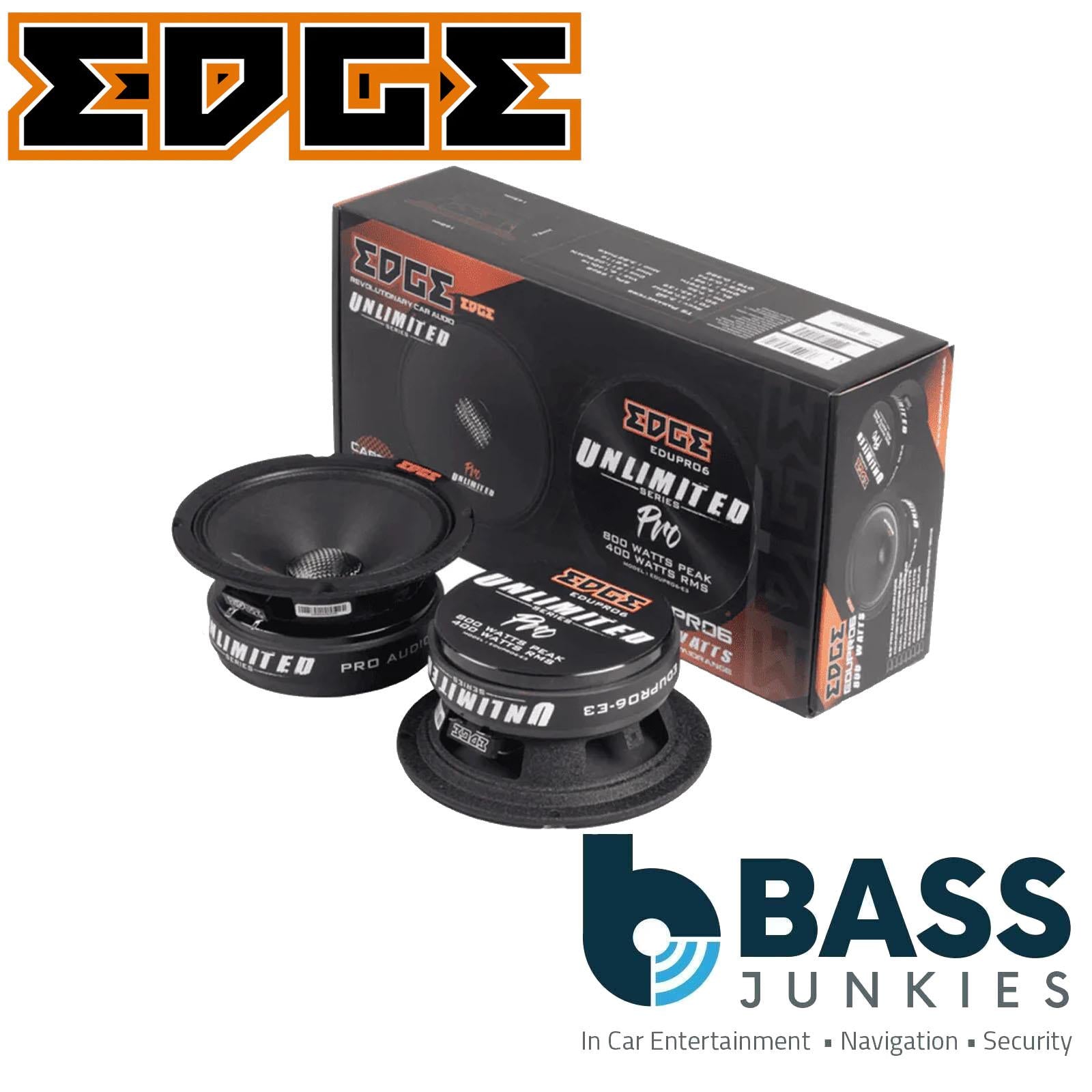 EDGE EDUPRO6-E3 - 1600 Watts 16.5cm 6.5 Inch Pro Car Audio Midrange Speakers PAIR