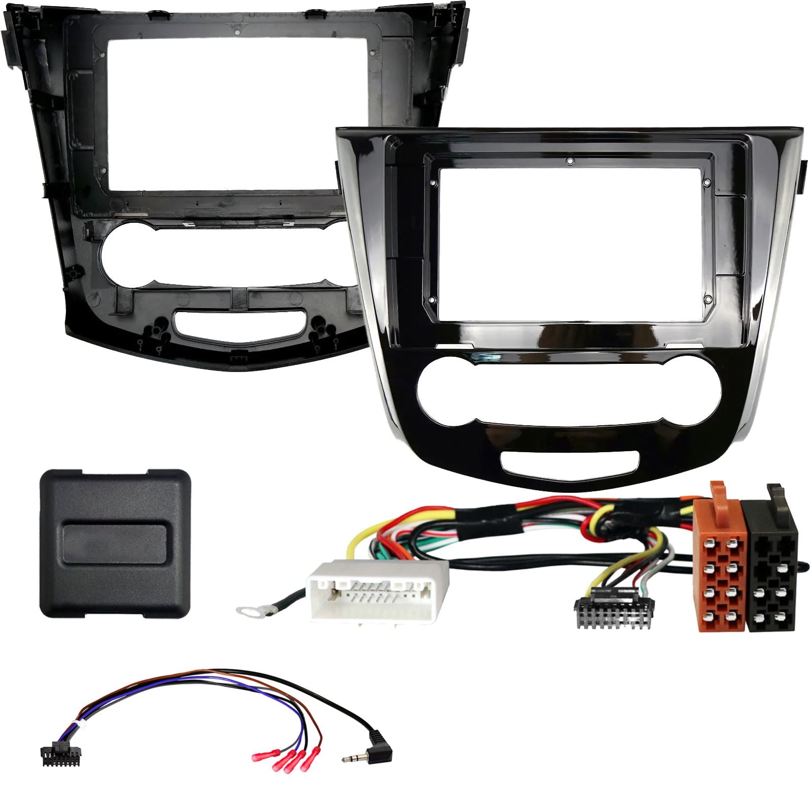 For Nissan Qashqai X-Trail Black 2014 On Fascia Panel For 9" Android Car Radios