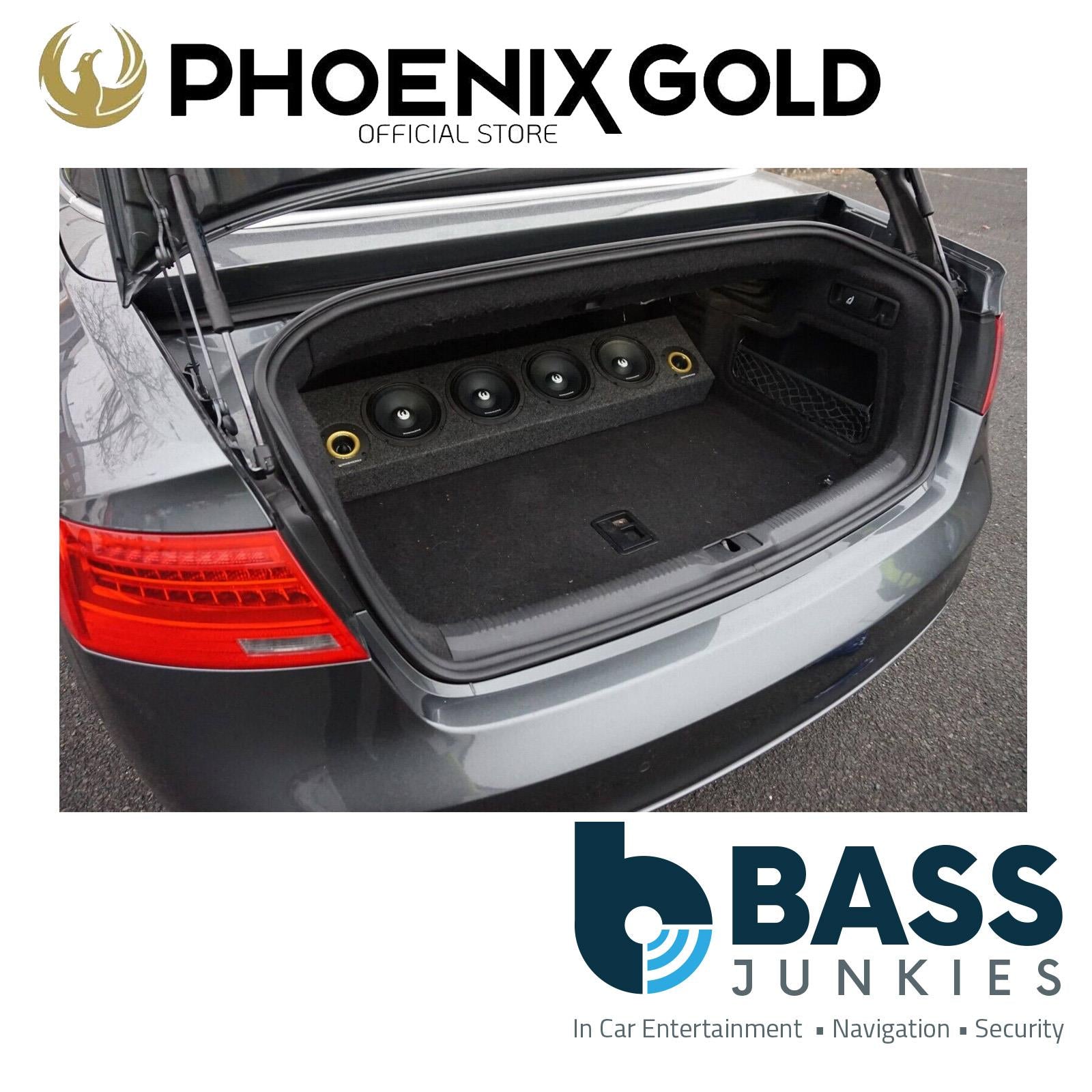 Phoenix Gold 1520W 4 x 6.5" Midbass & 2 x 3.6" Tweeter Enclosure & Car Amp Kit
