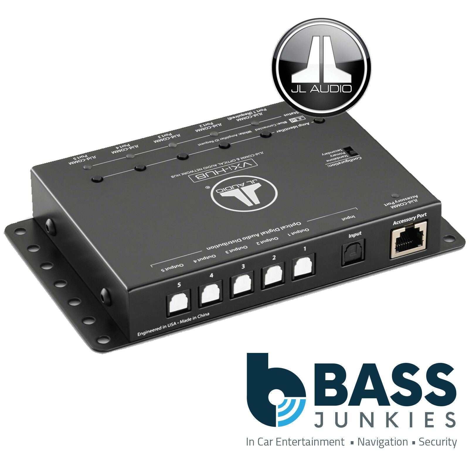JL Audio VXI-HUB JLid Comm & Optical Audio Network Hub for VXi Amplifiers