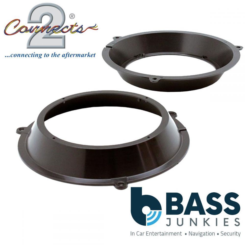 Connects2 CT25FT10 - Fiat Panda 2003 - 2013 165mm 16.5cm 6.5" Front Door Car Speaker Adapter Brackets