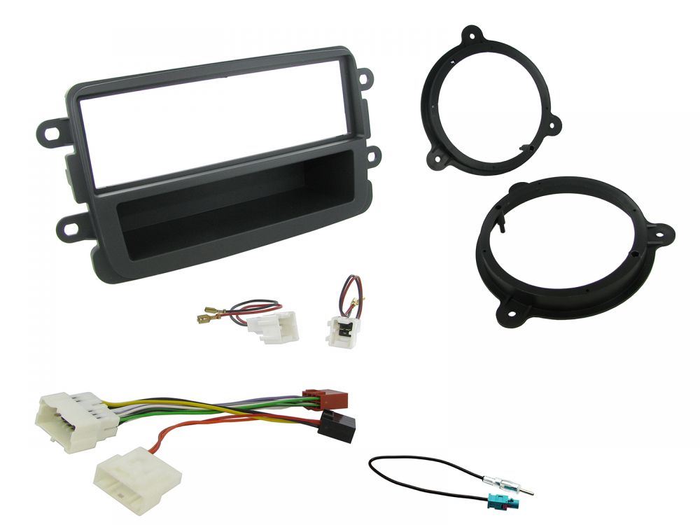 Connects 2 CTKDC02 - Dacia Sandero 2012 - 2016 Single Din Facia & Speaker Adaptors & Fitting Installation Kit