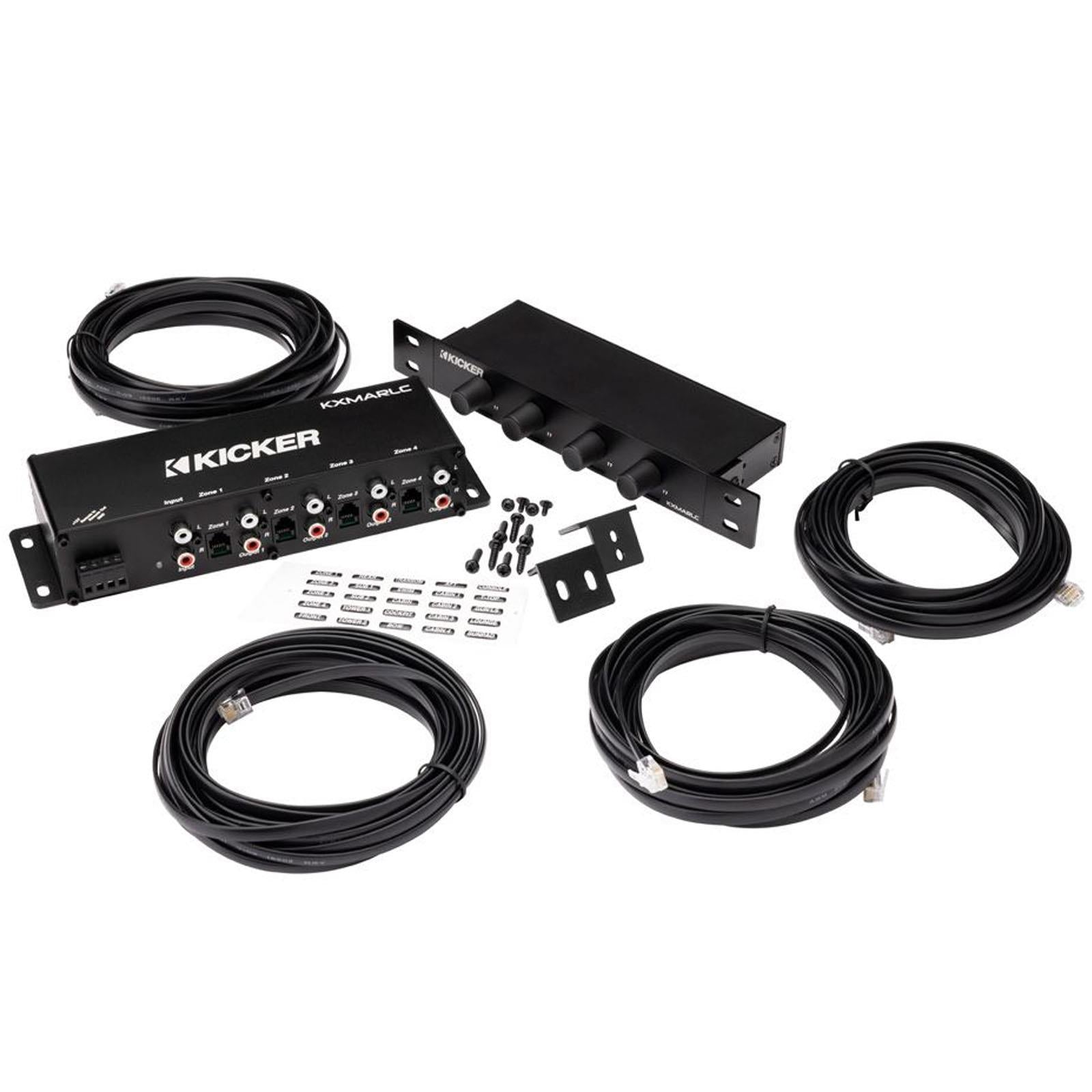 Kicker KA48KXMARLC - Marine 4-Zone Remote Level Bass Audio Controller