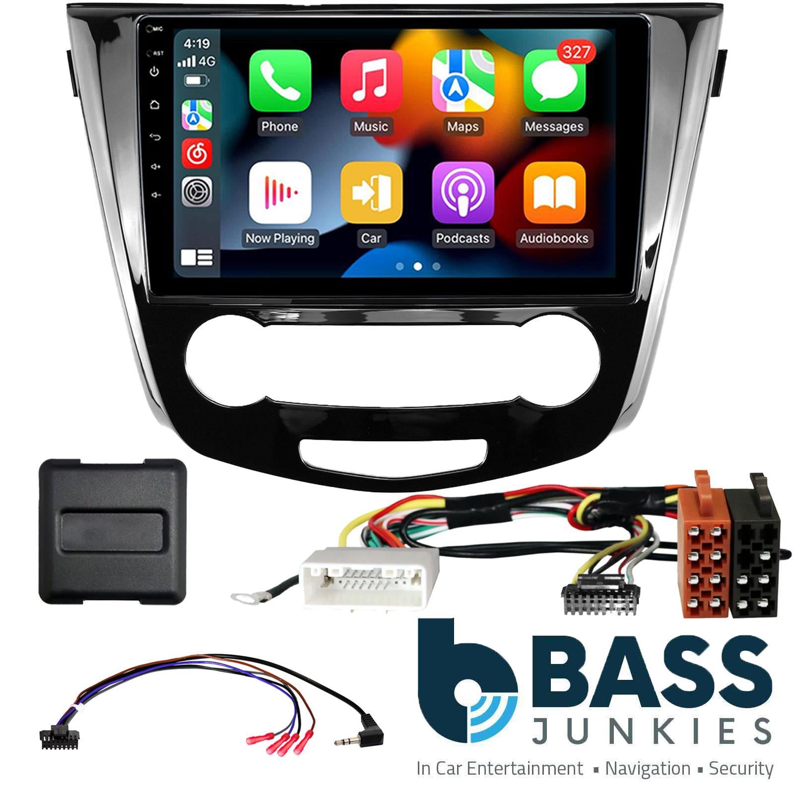 UPGRADED 9" CarPlay Android Car Stereo Kit For Nissan Qashqai X-Trail Black 2014 Onwards