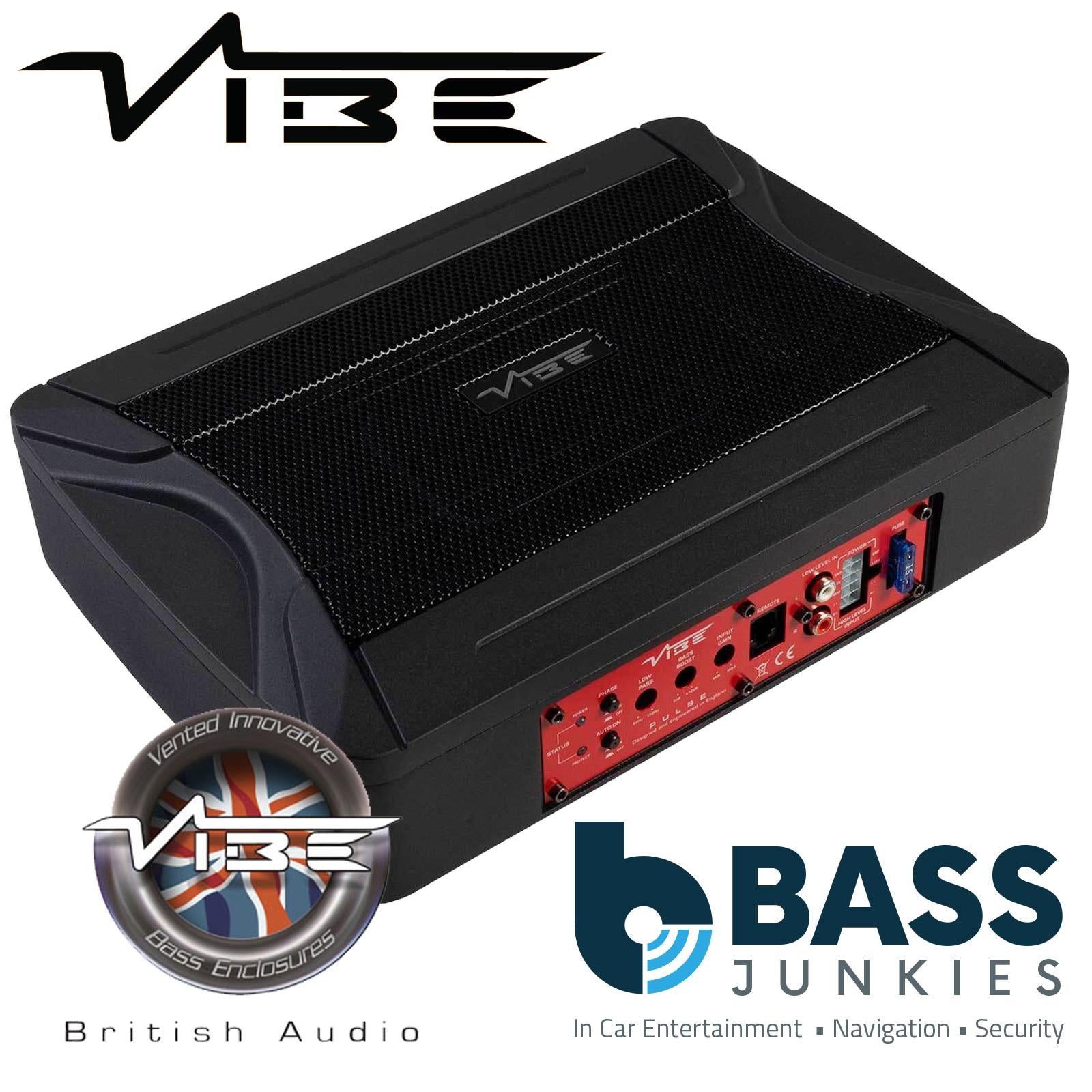 VIBE Pulse PULSEC8A-V0 240 Watts Ultra Slim Amplified Underseat Car Subwoofer