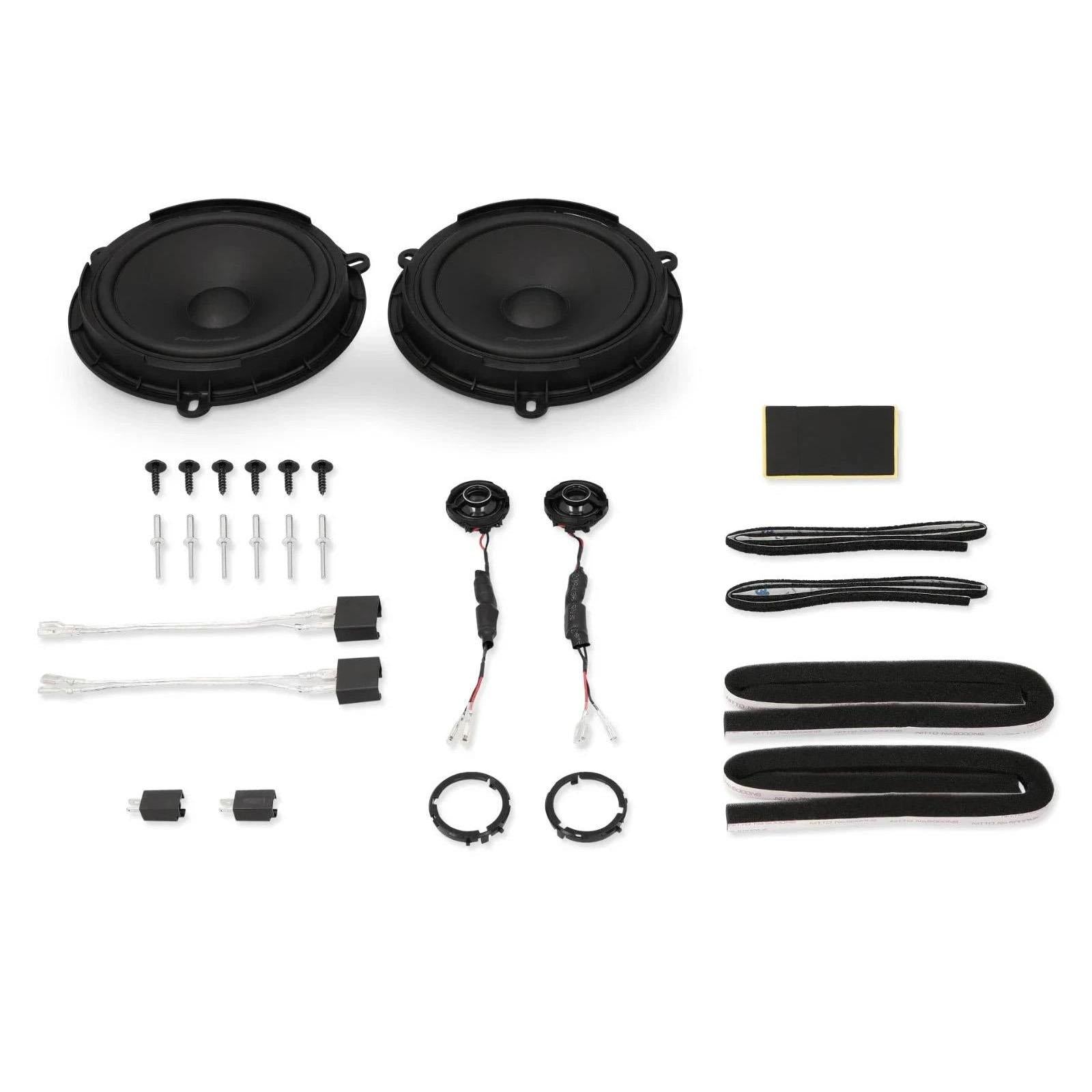 Pioneer 700 Watts 6.5" Component Rear Car Speakers for Ford F-350 2017-2022