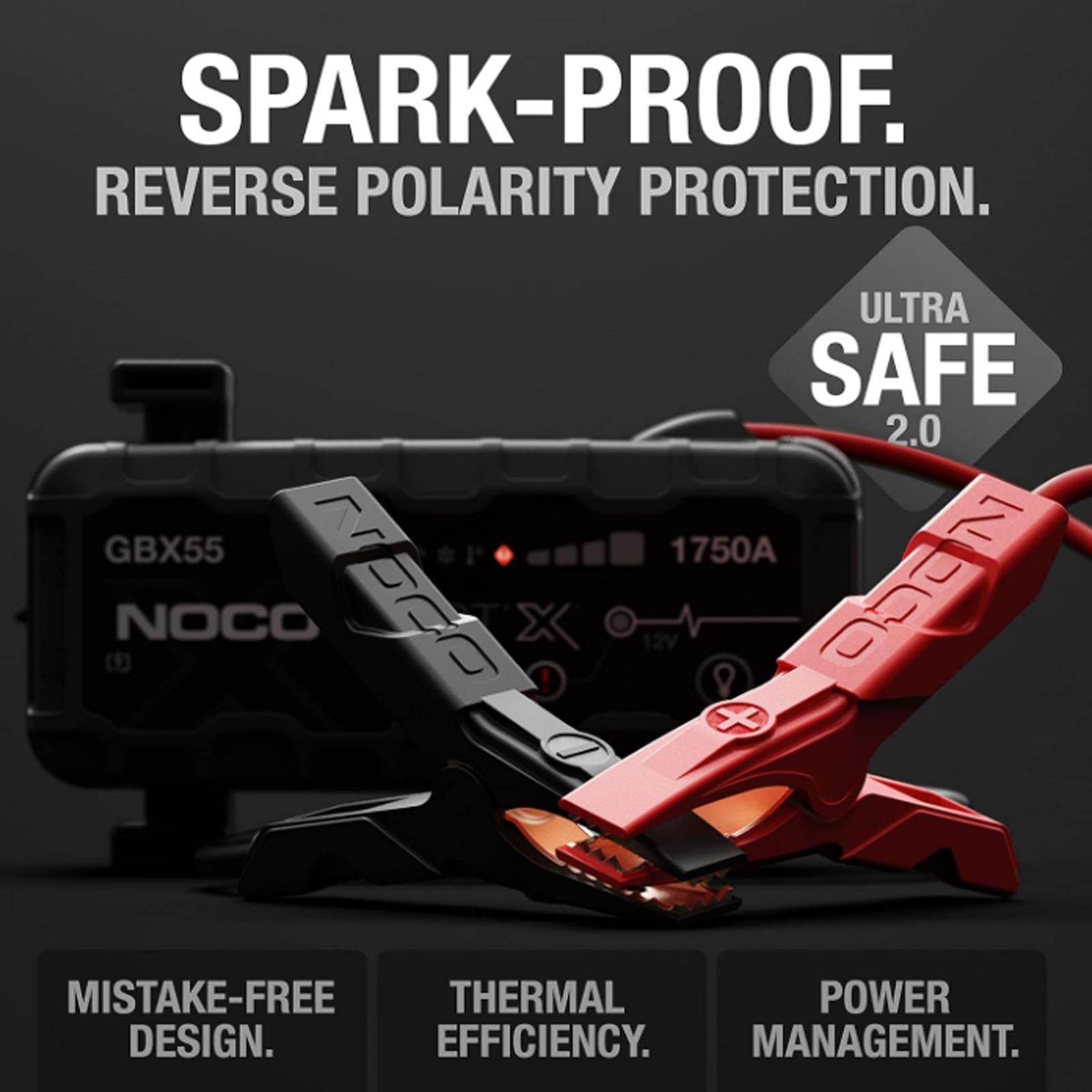 NOCO GBX55 - 1750A UltraSafe Lithium Jump Starter Power Bank USB-C 12V