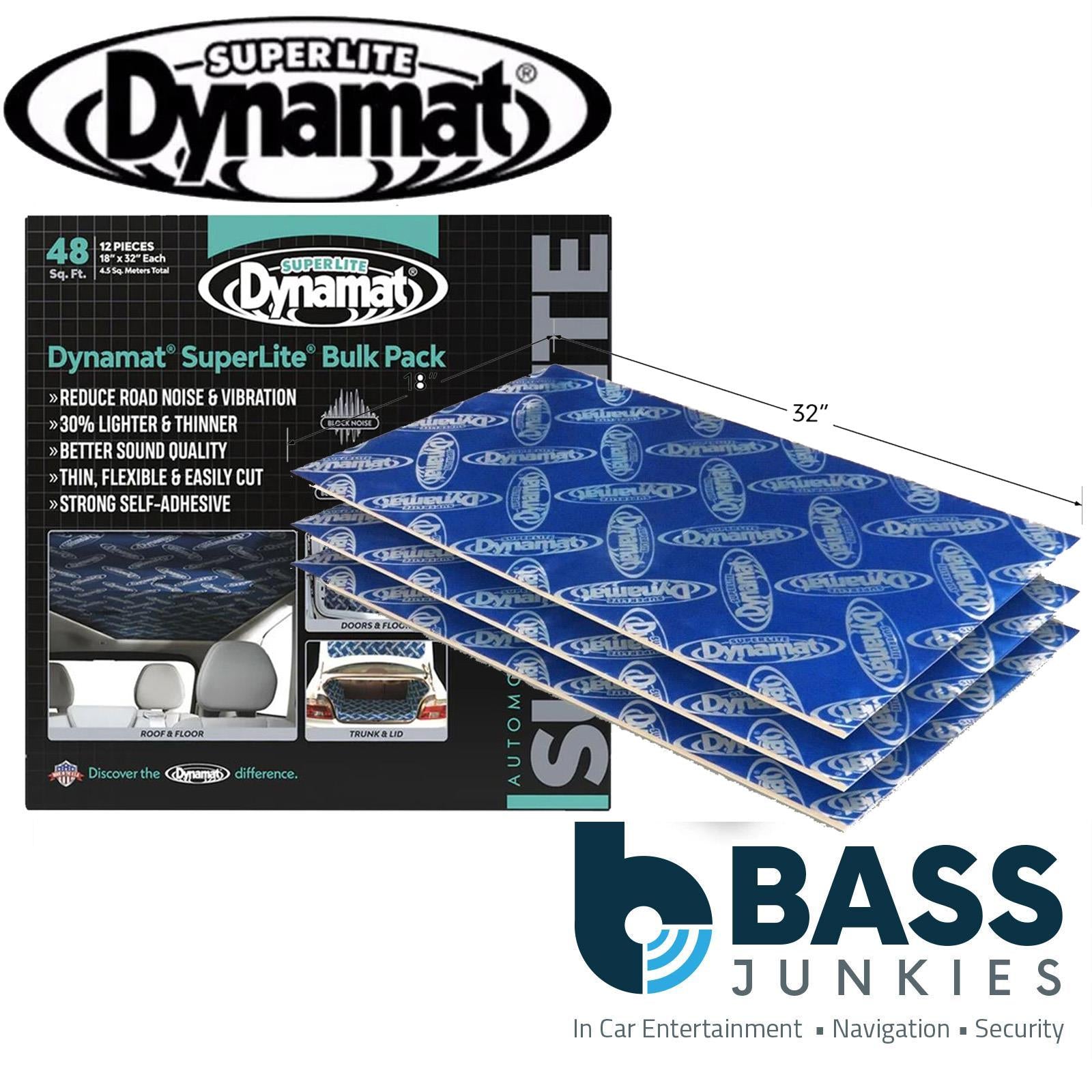 Dynamat DYN10648 - Superlite Bulk Pak 48sq.ft 18" x 32" x 12 Sheets  Car Sound Deadening Mat