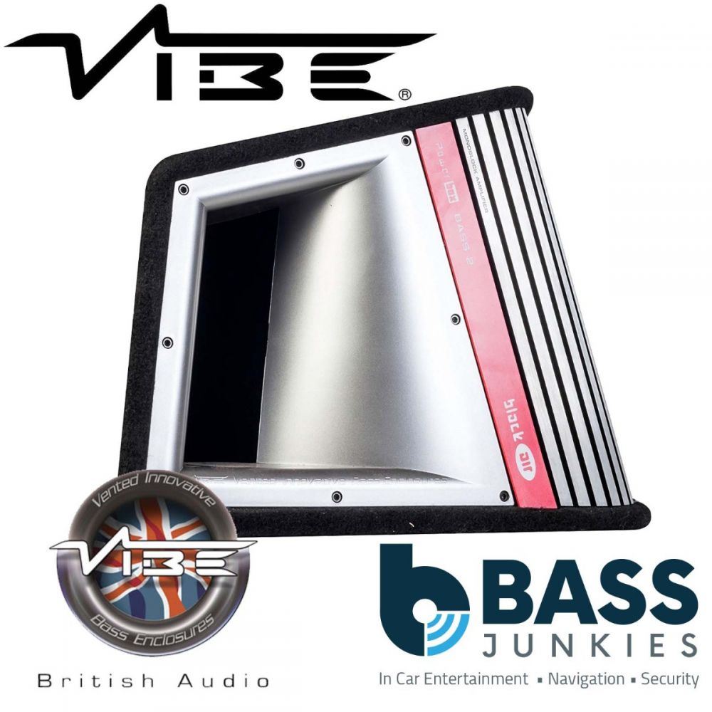 Vibe BLACKAIRV12-V2 - Black Air 12 Vented Active 1600 Watts Amplified Car Sub Subwoofer Bass Box