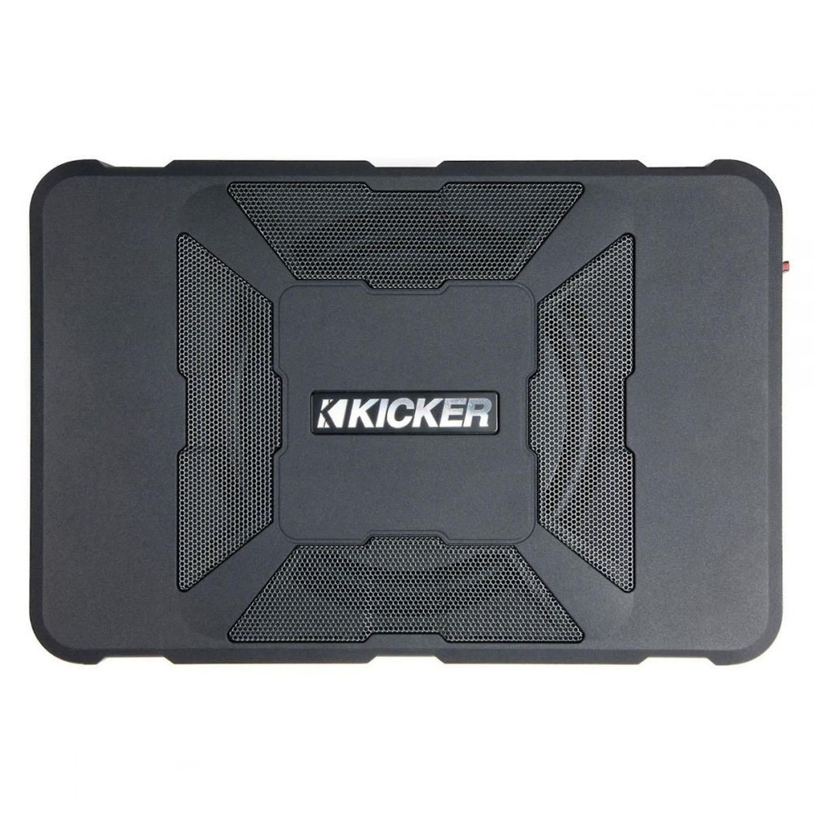 Kicker 11HS8 - 150W 8" Hideaway Compact Powered Car Subwoofer Under Seat Enclosure