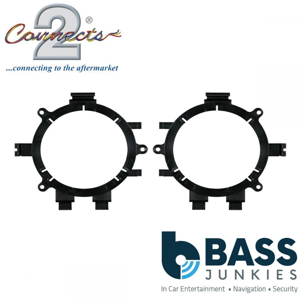 Connects2 CT25CV01 - Chevrolet SUV 132-163mm 13.2cm-16.3cm 5.25"-6.5" 6.5" Front Door Car Speaker Adapter Brackets
