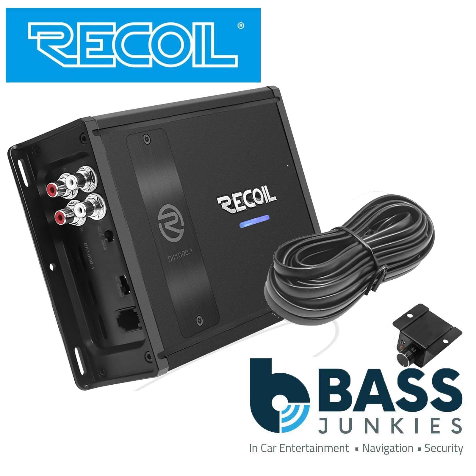Recoil DII1000.1- 2000 Watts 2-4 Ohm Stable Class D Mono Car Audio Amp Amplifier