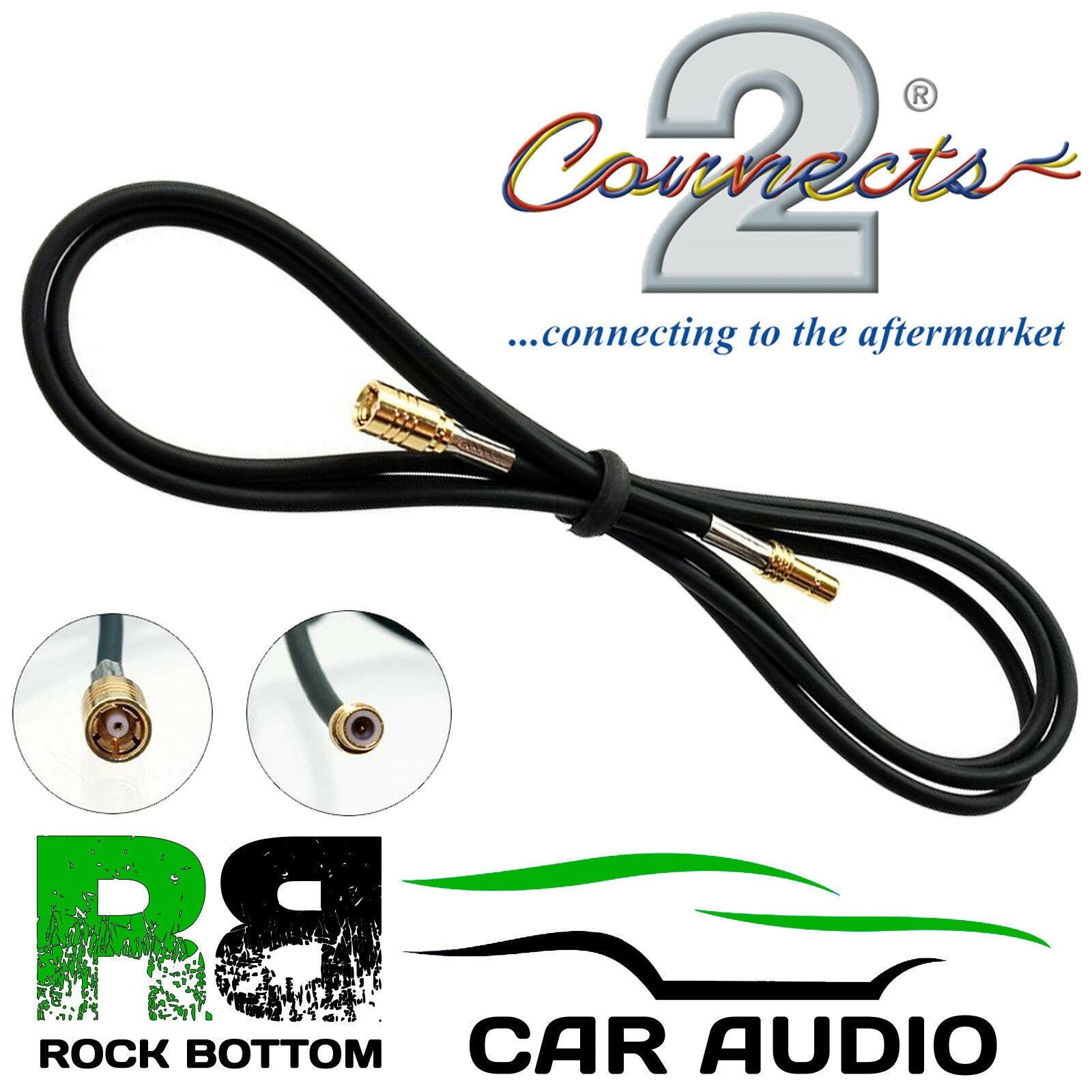 Connects2 CT27AA127 - DAB 1 Meter Extension SMB Female to SMB Male Car Stereo Aerial Adaptor