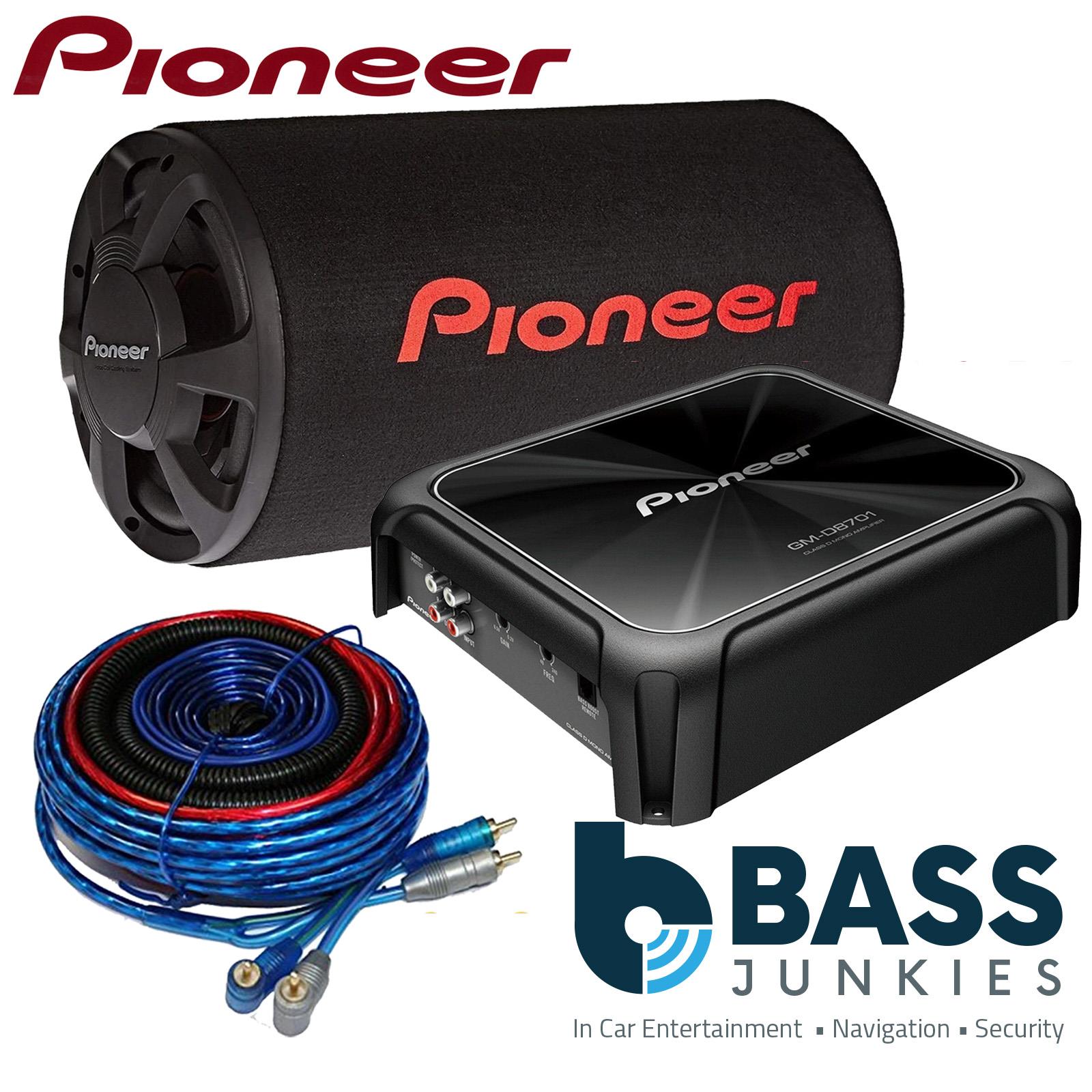 Pioneer 12" 1300 Watts Subwoofer Bass Tube & 1600 Watts Car Amplifier Package