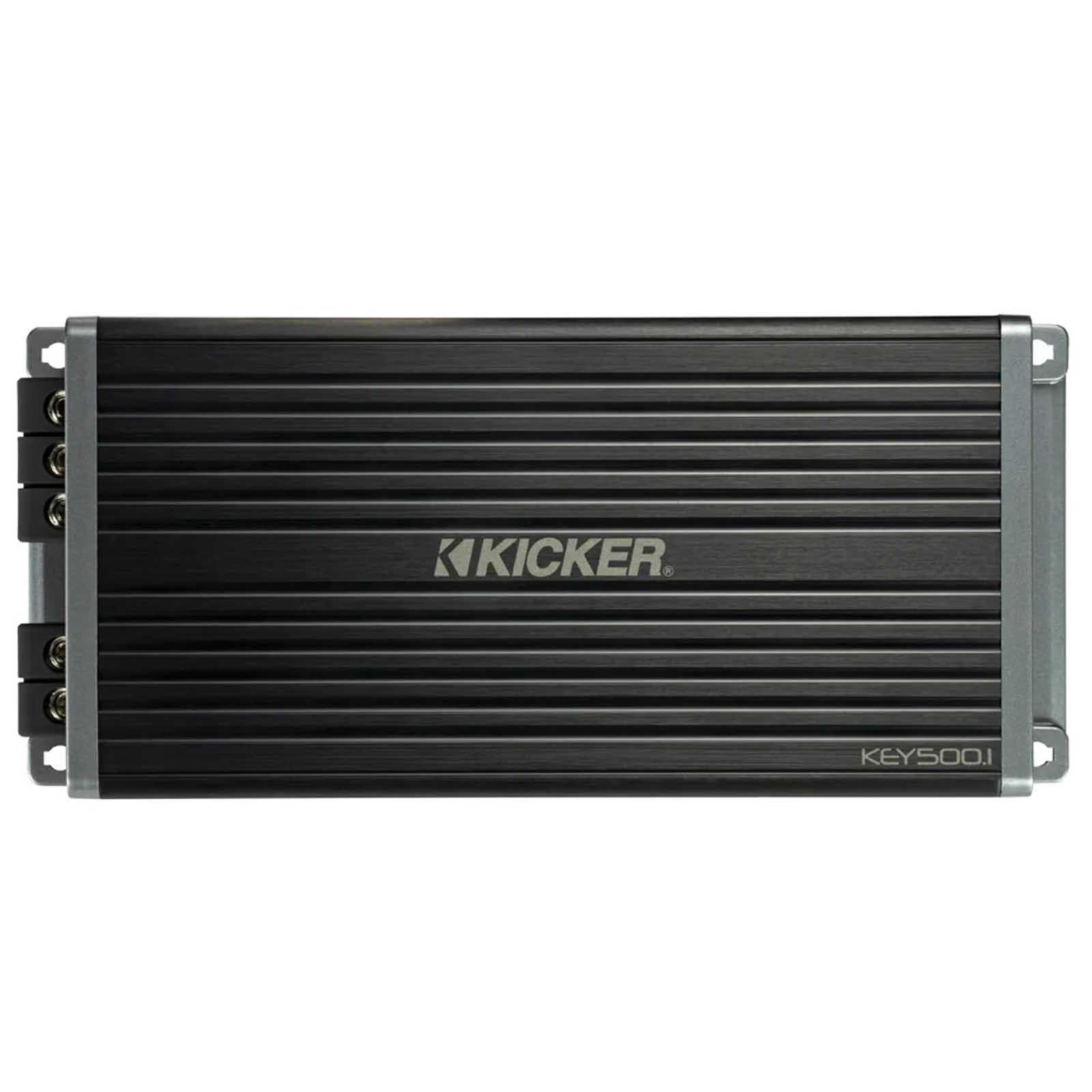 Kicker 47KEY500.1 - 500 Watts Monoblock Smart DSP Subwoofer Amp Amplifier