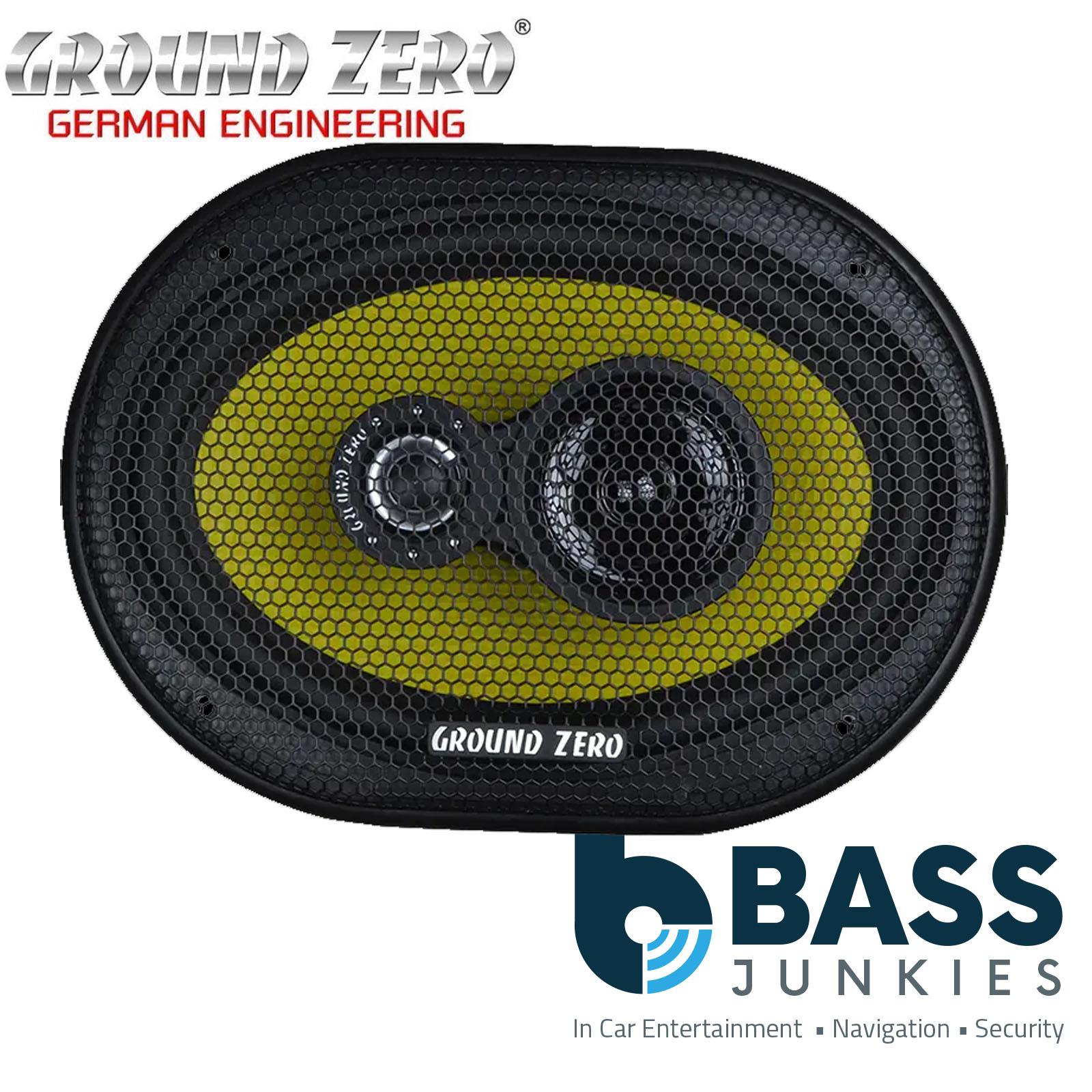 Ground Zero GZTF 69X - Titanium Series 380 Watts 6"x9" Inch 3-way Car Speakers
