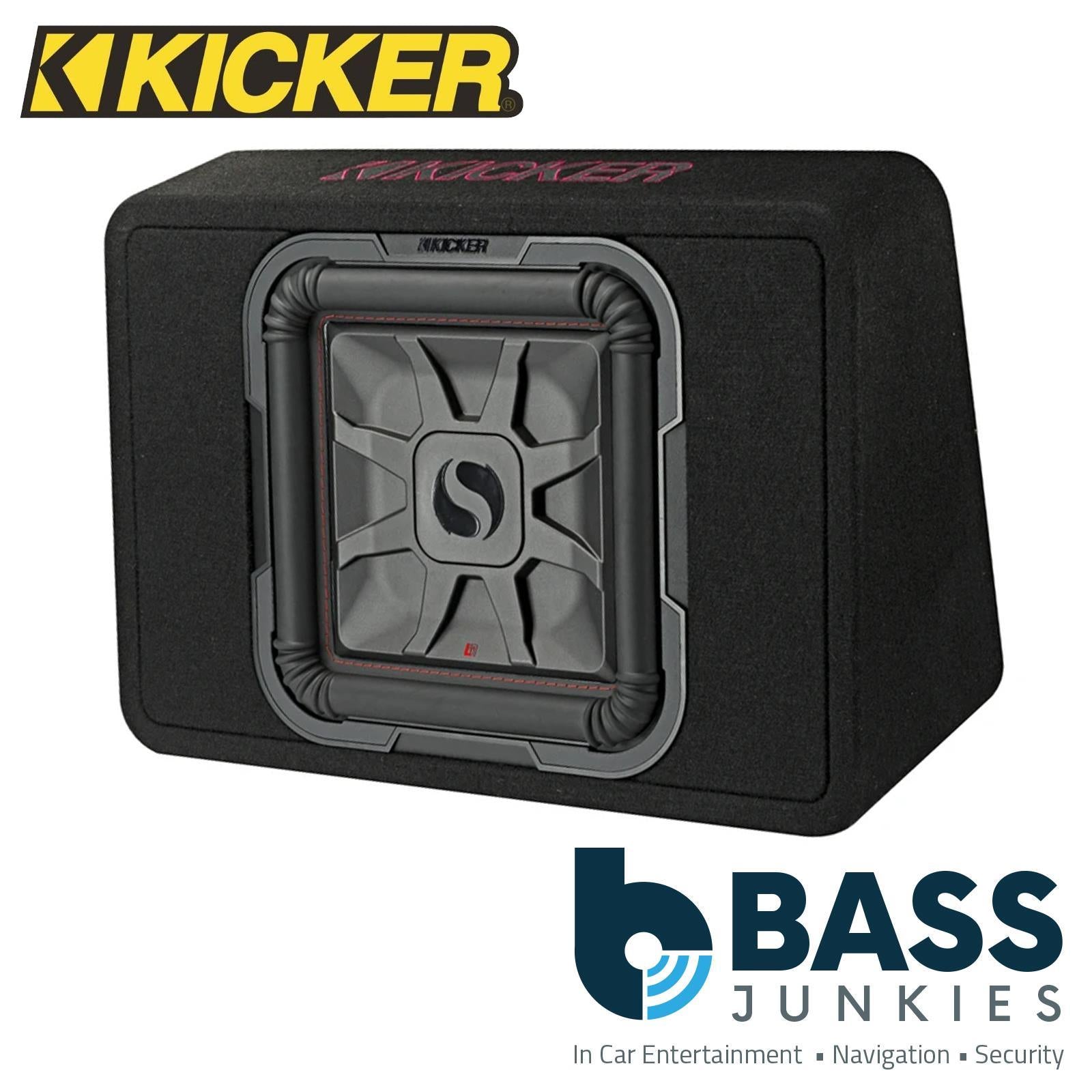 Kicker 46TL7T122 - 1200W 12" Solo-Baric L7T Thin Car Sub Subwoofer Enclosure 2 Ohm
