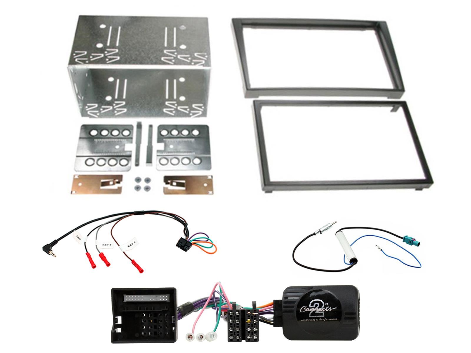 Grundig 6.8" Apple Android Double Din Stereo & Fitting Kit + Steering Wheel Stalk Controls to fit Vauxhall Corsa 2004-06 | Meriva 2005-10 | Signum 2005-08 | Tigra 2004-09 | Vectra 2004-08