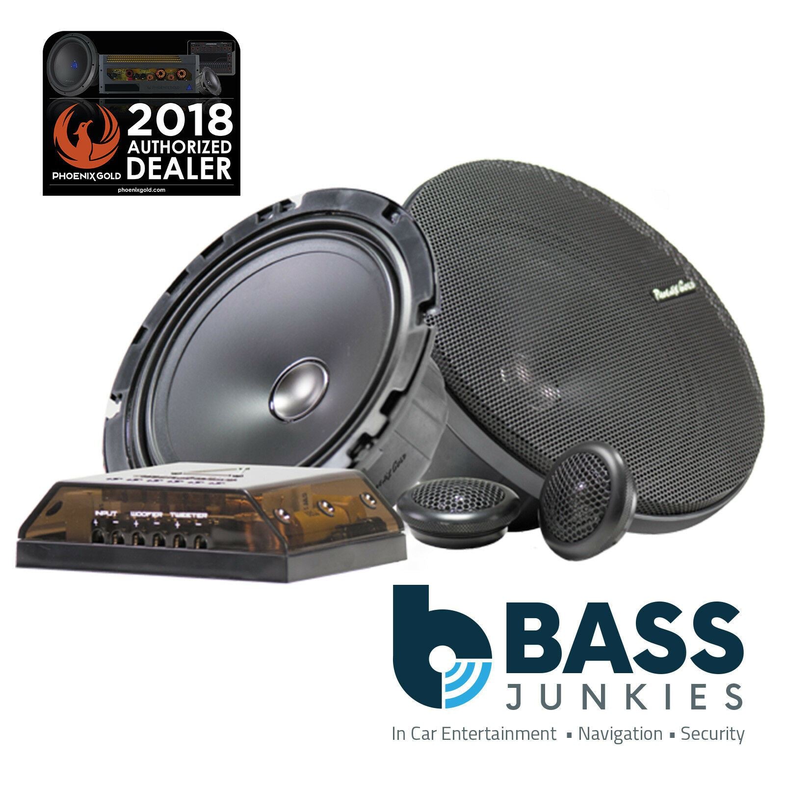 Phoenix Gold Ti2 65CS - Ti2 Series 6.5" Inch 125 Watts Component Car Audio Speakers