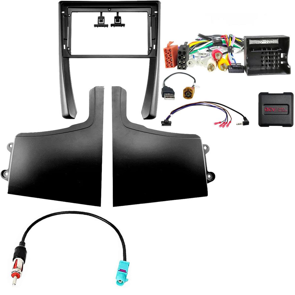 Porsche Cayman 2005-2011 9" Android Fascia & CAN Bus MOST Amplified Fitting Kit