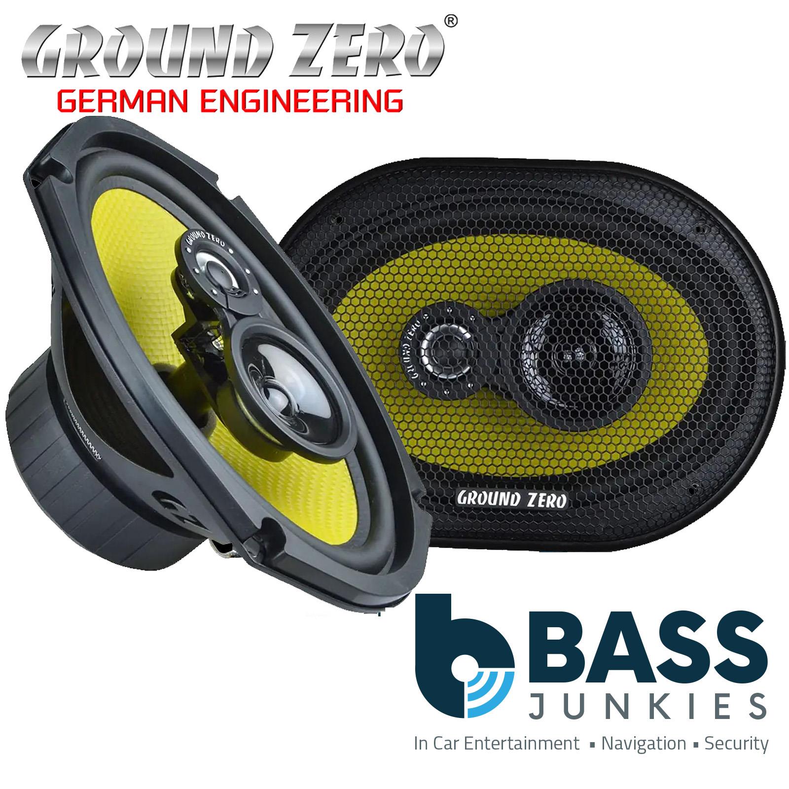 Ground Zero GZTF 69X - Titanium Series 380 Watts 6"x9" Inch 3-way Car Speakers