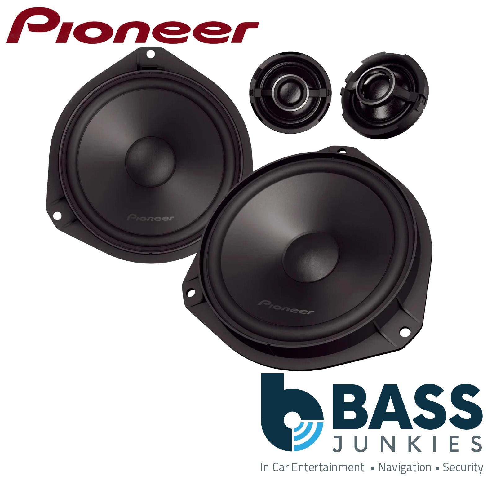 Pioneer 700 Watts 6.5" 2-Way Component Front Car Speakers For Fiat 500 2007-24